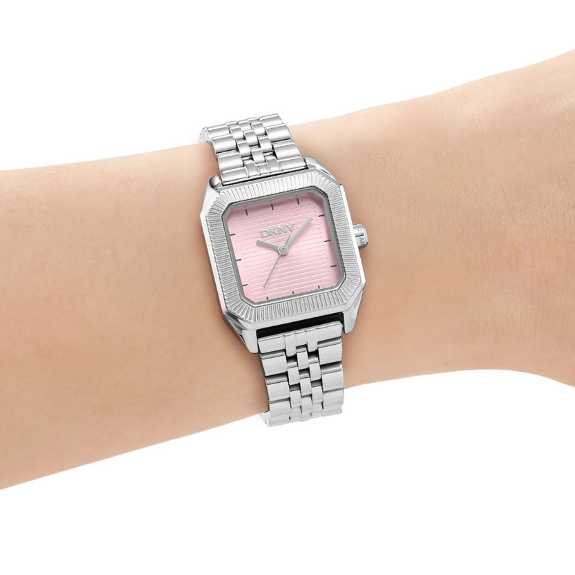 DKNY Quarzuhr »Signature Watch« Armbanduhr, Damenuhr, Edelstahlarmband, analog