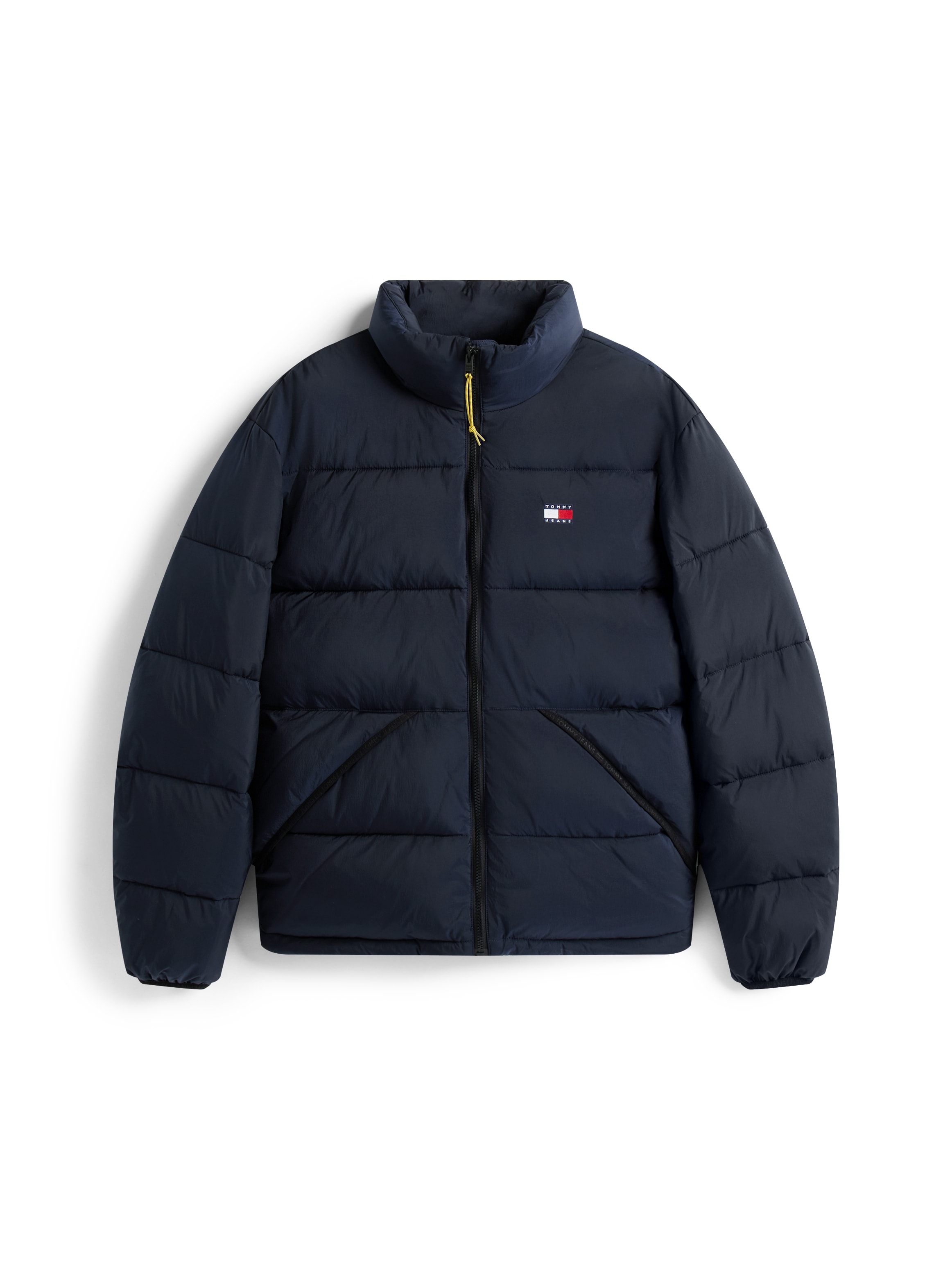 Tommy Jeans Steppjacke »VAIL PUFFER« ohne Kapuze Winterjacke Pufferjacket Regular fit mit Rundhalsausschnitt