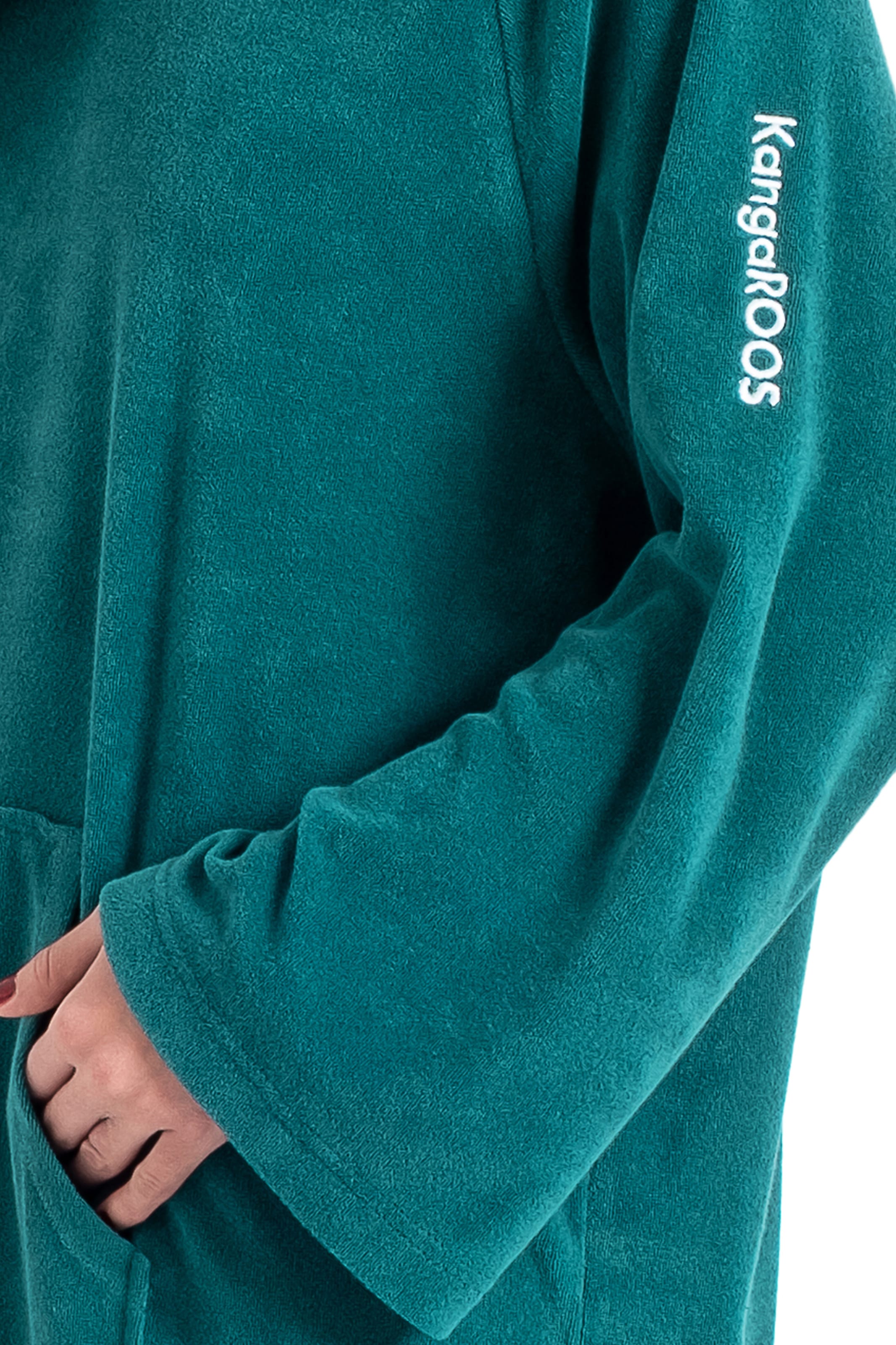 KangaROOS Badeponcho »Dalia Surfponcho, ideal für Sauna, Spa & im Urlaub« 1 Stk. weich, Uni-Farben mit Streifen, leicht, Unisex, für Damen und Herren