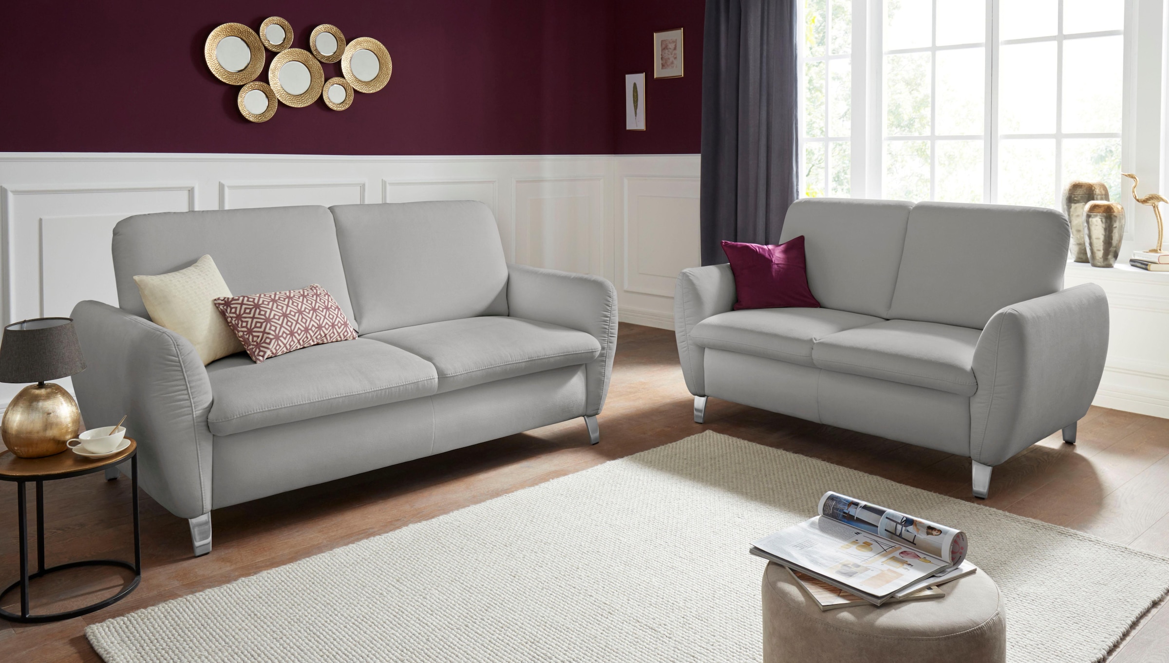 sit&more 2-Sitzer »Daytona«, inklusive Federkern und einer Kopfstütze