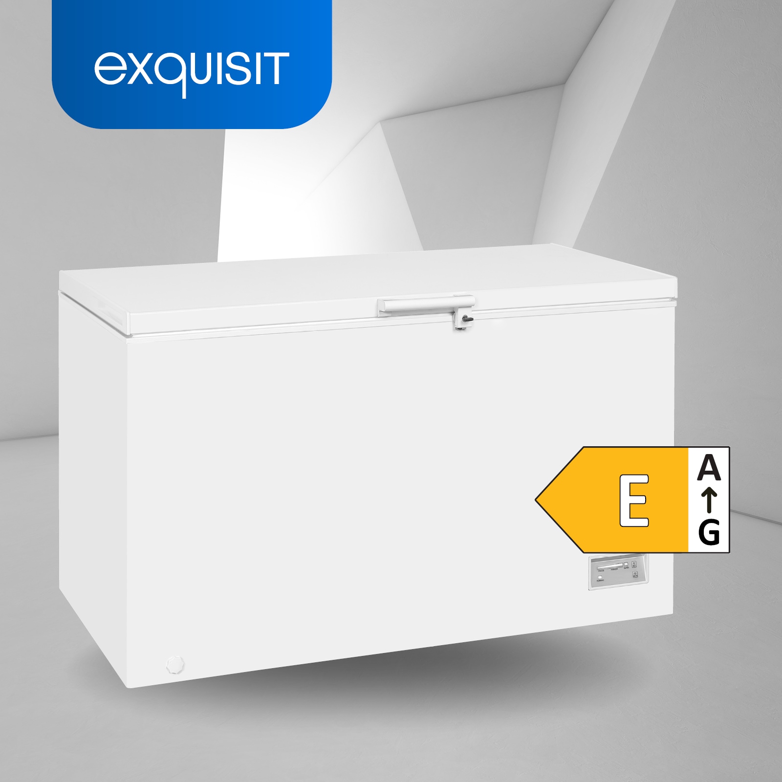 exquisit Gefriertruhe »GT400-HE-041E weiss«, 85 cm hoch, 130 cm breit, mit Türschloss
