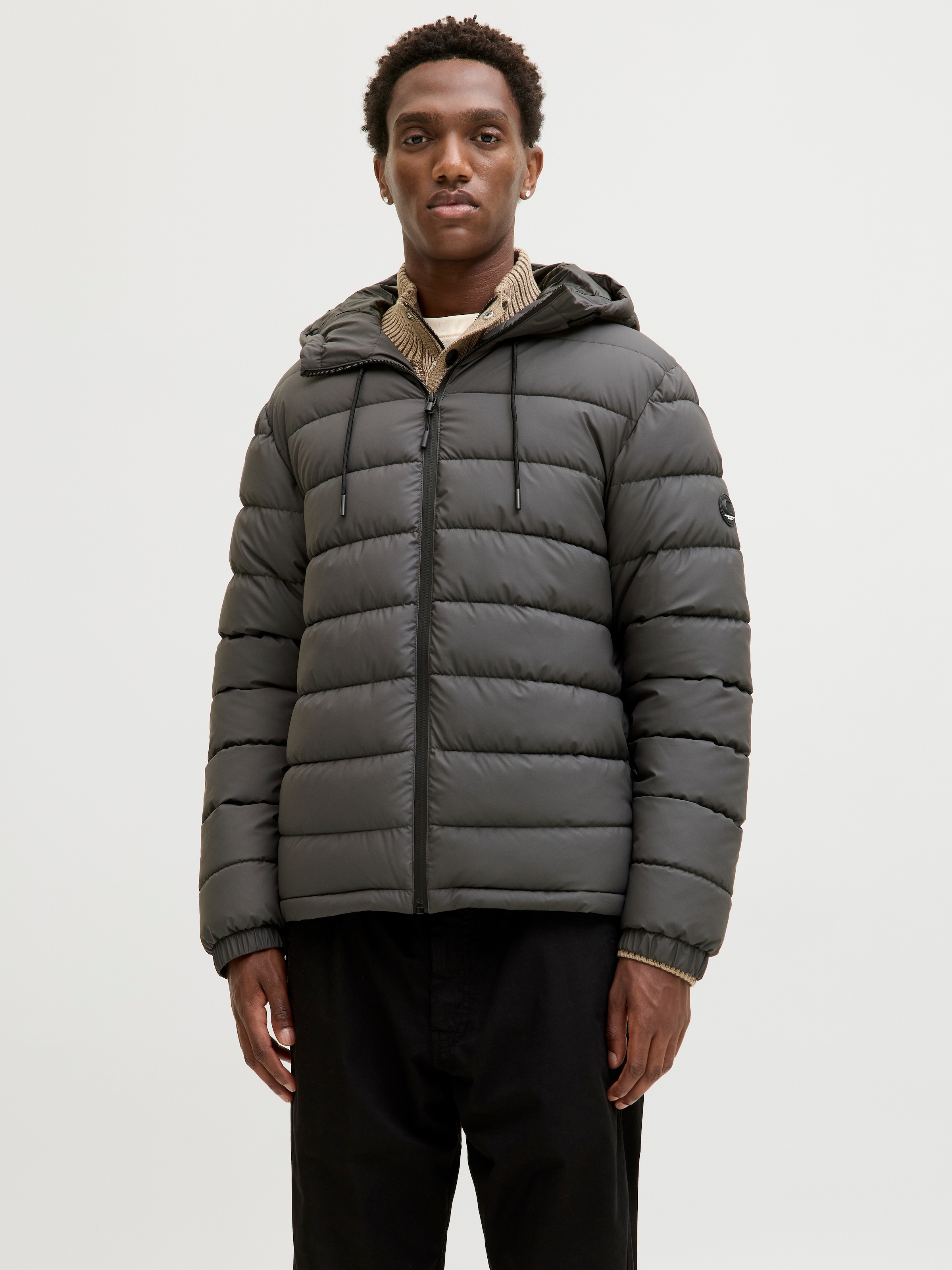 Jack & Jones Steppjacke »JCOPOINT PU PUFFER JACKET BF« mit Kapuze