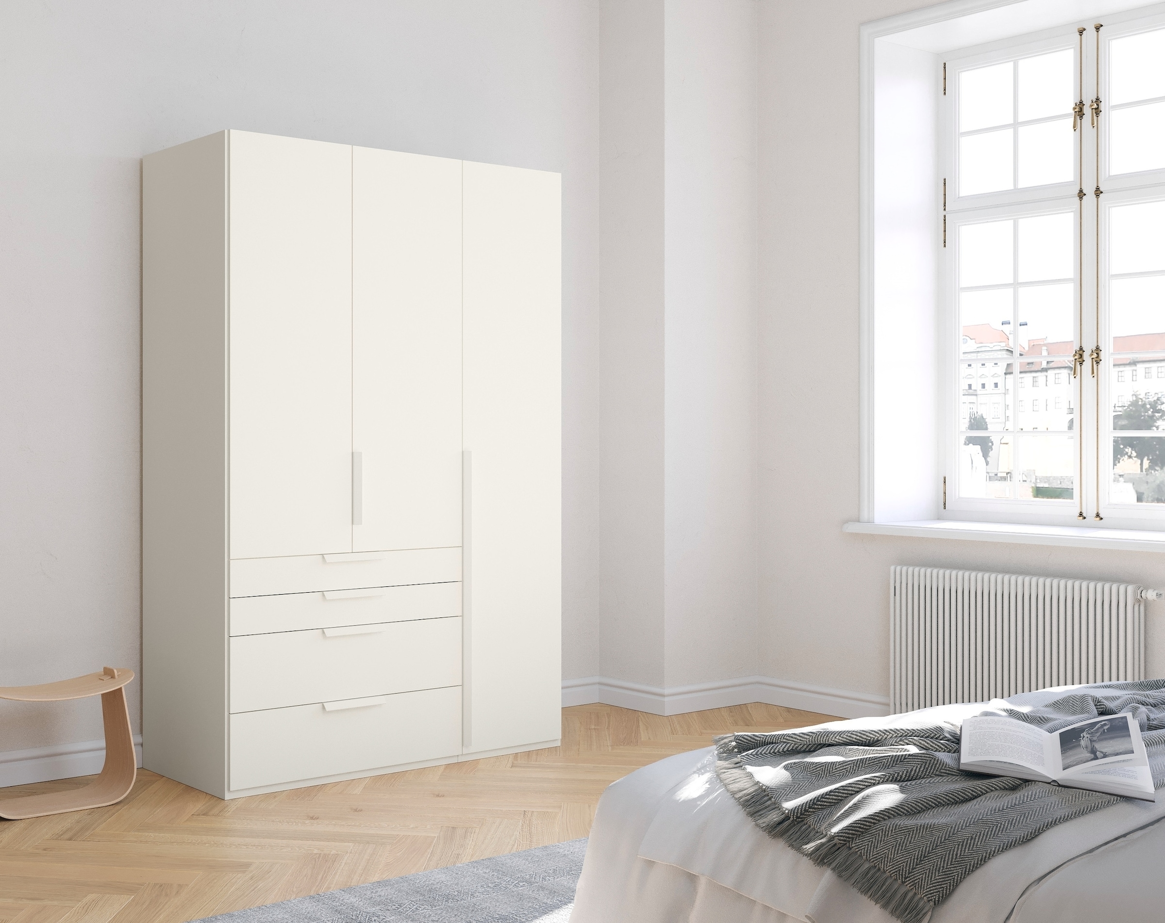 rauch Drehtürenschrank »Purisma«, mit Schubladen und umfangreichem Zubehör, mit Soft-Close-Funktion