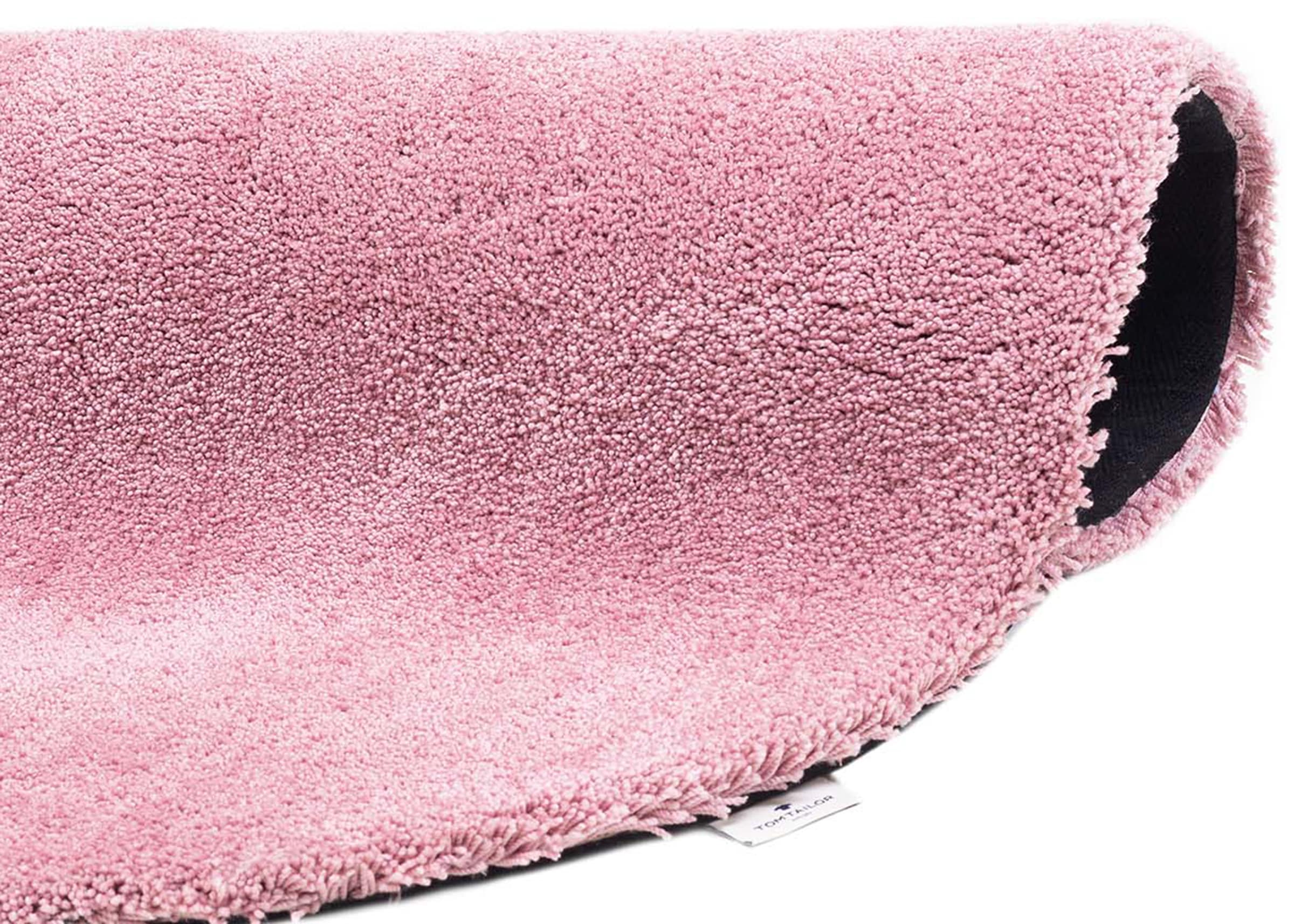 TOM TAILOR HOME Hochflor-Teppich »Shaggy Teppich Cozy«, rund, 25 mm Höhe, Uni Farben, auch in Pastell Farben, weich & kuschelig