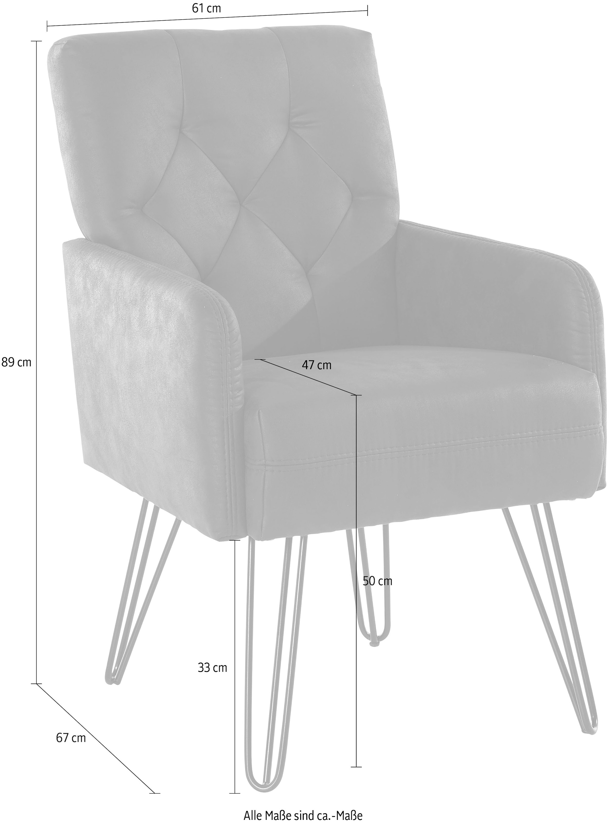 exxpo - sofa fashion cm auf Rechnung »Doppio«, Sessel 61 bestellen Breite