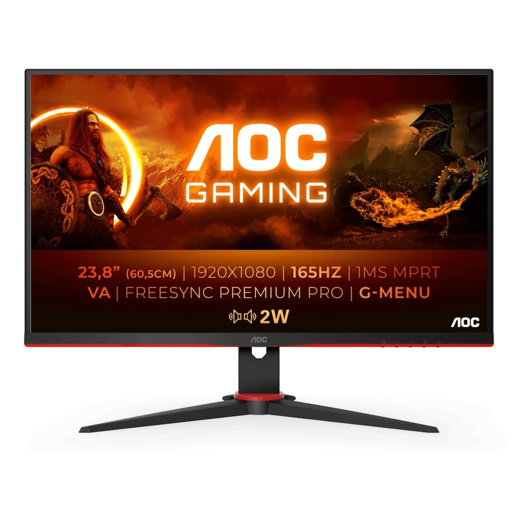 AOC Gaming-Monitor »24G2SAE/BK«, 60,5 cm/24 Zoll, 1920 x 1080 px, Full HD, 1 ms Reaktionszeit, 165 Hz