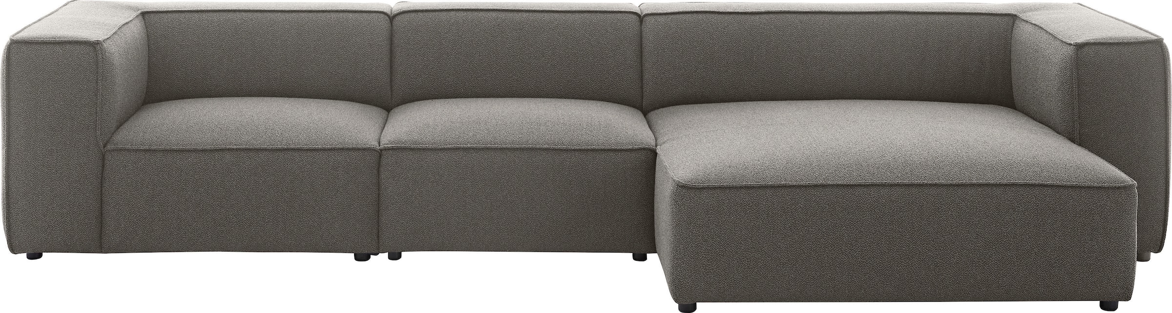 W.SCHILLIG Ecksofa »around-the-block Mega Sofa, viel Platz und hoher Sitzkomfort, L-Form« mit eleganter Biese, mit Federkern, Breite 341 cm