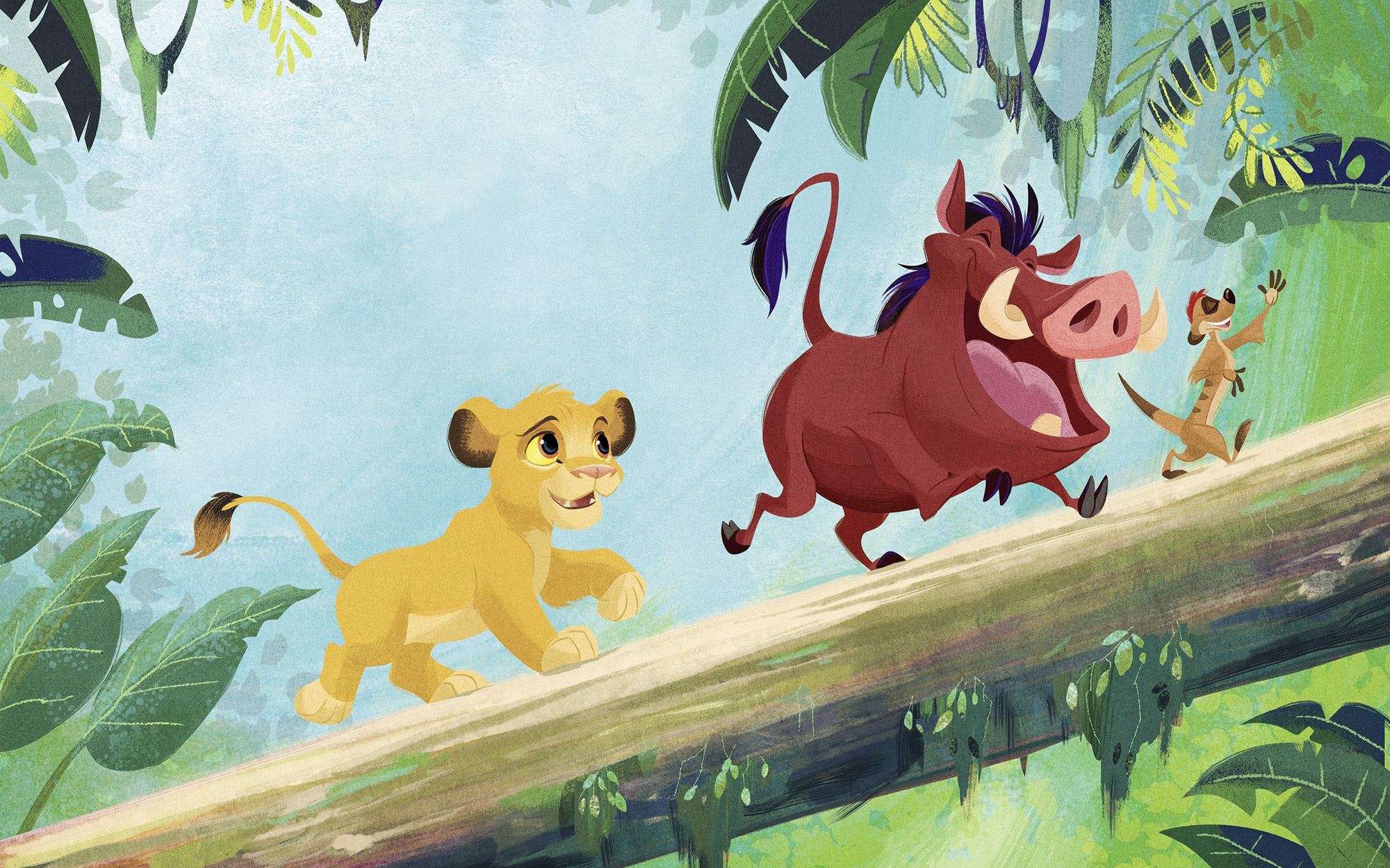 Komar Kindertapete »Disney The Lion King Classic Jungle Team«, bedruckt