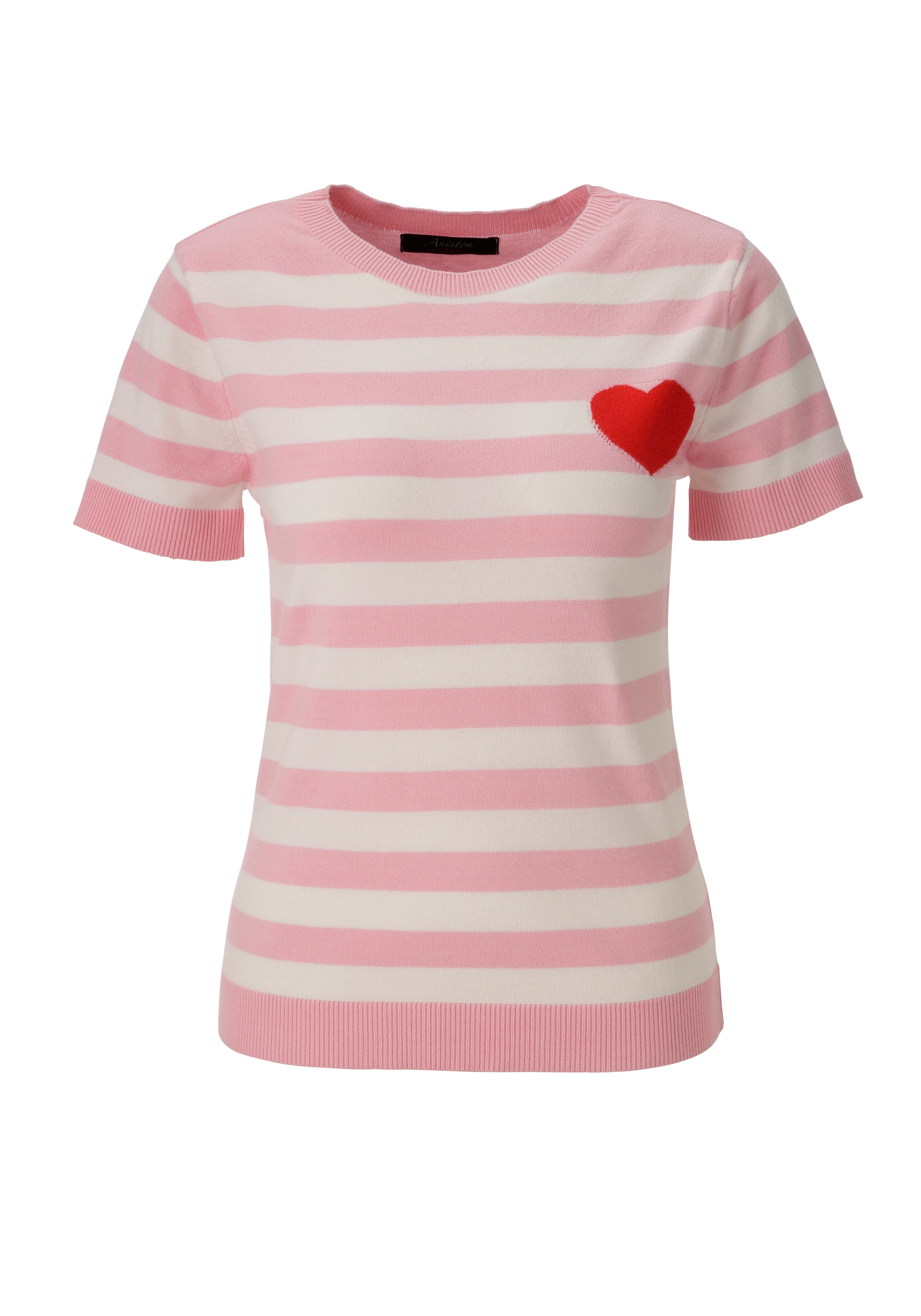 Aniston CASUAL Strickpullover , gestreift mit eingestricktem Herz - NEUE KOLLEKTION