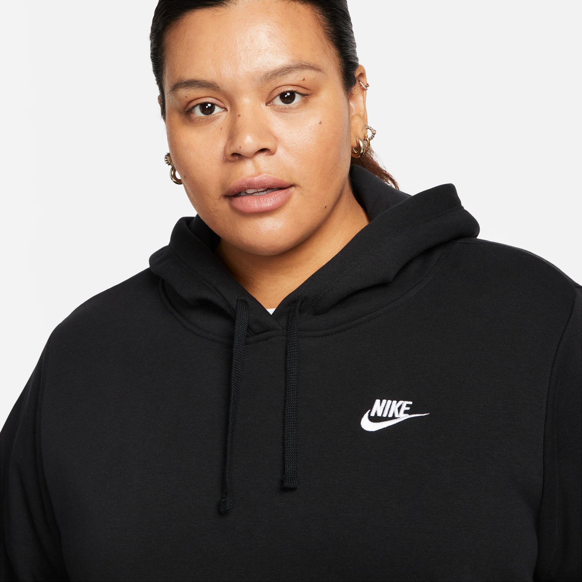 Nike Sportswear Kapuzensweatshirt »CLUB FLEECE WOMEN'S PULLOVER HOODIE (PLUS SIZE)«