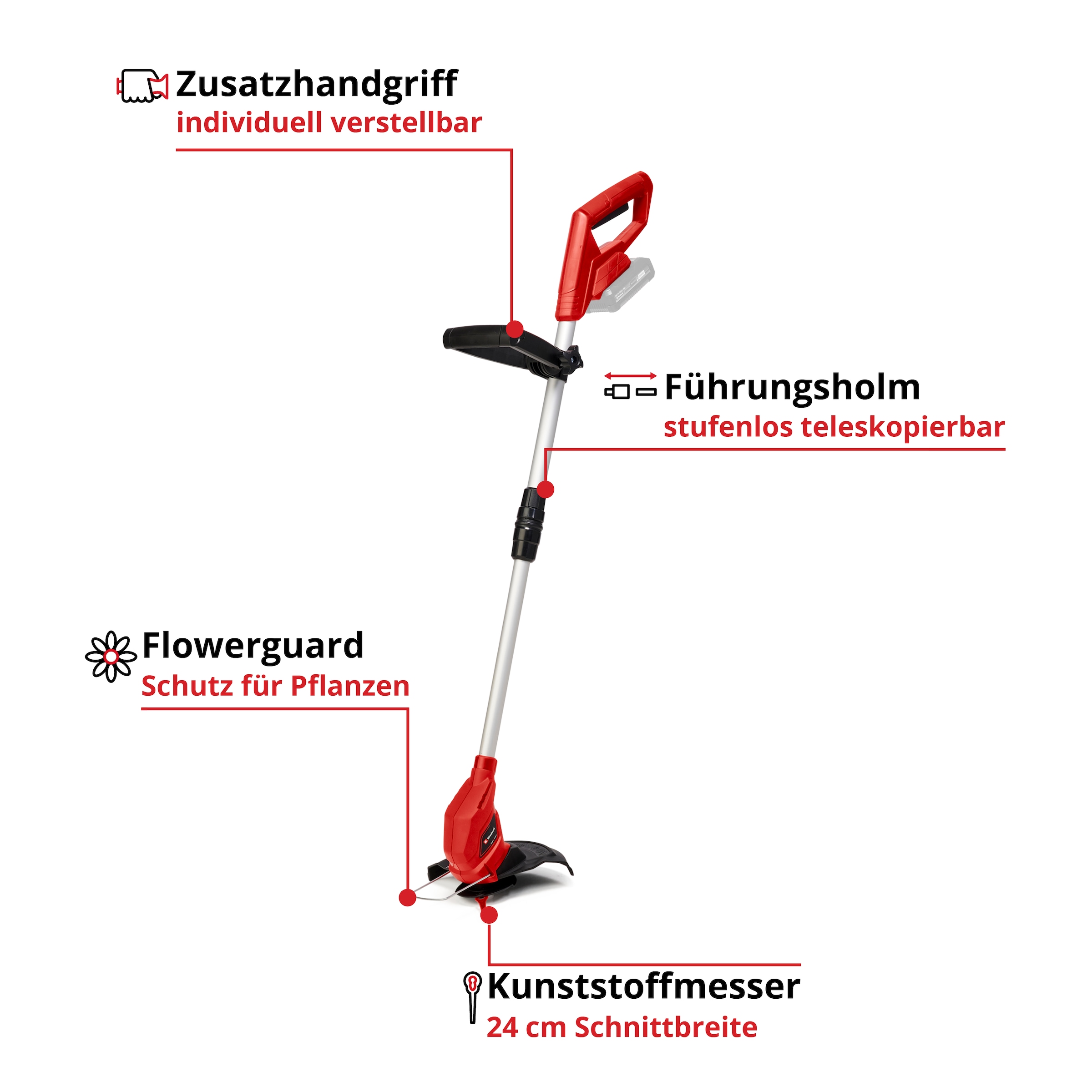 Einhell Akku-Rasentrimmer »GC-CT 18/24 Li-Solo« ohne Akku und Ladegerät