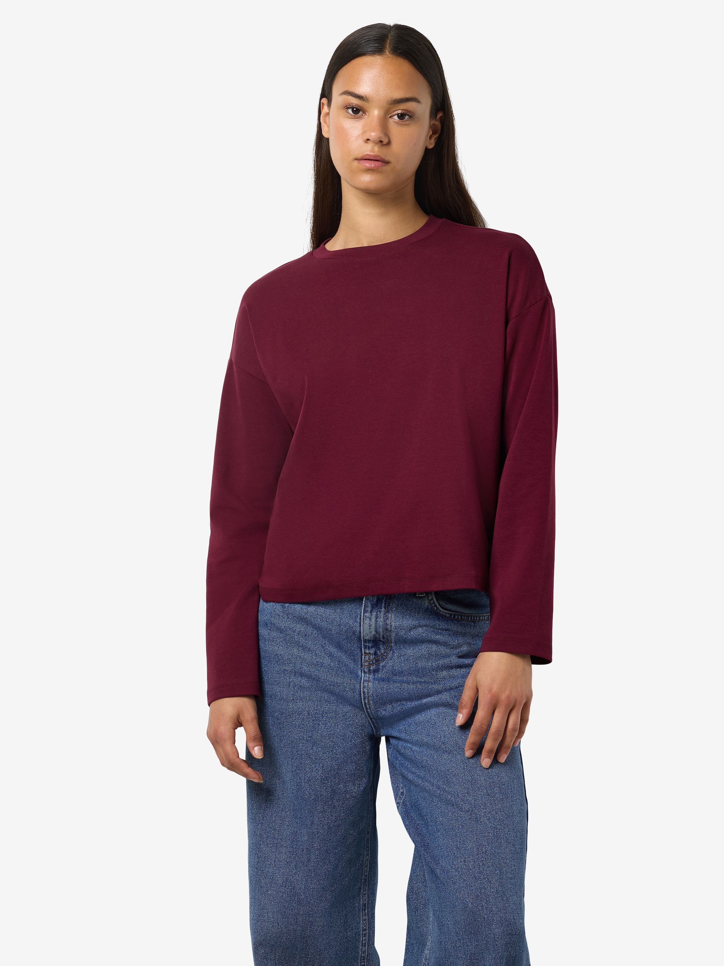 Noisy may Langarmshirt »NMMOCCA L/S REGULAR FIT TOP JRS FWD NOOS«