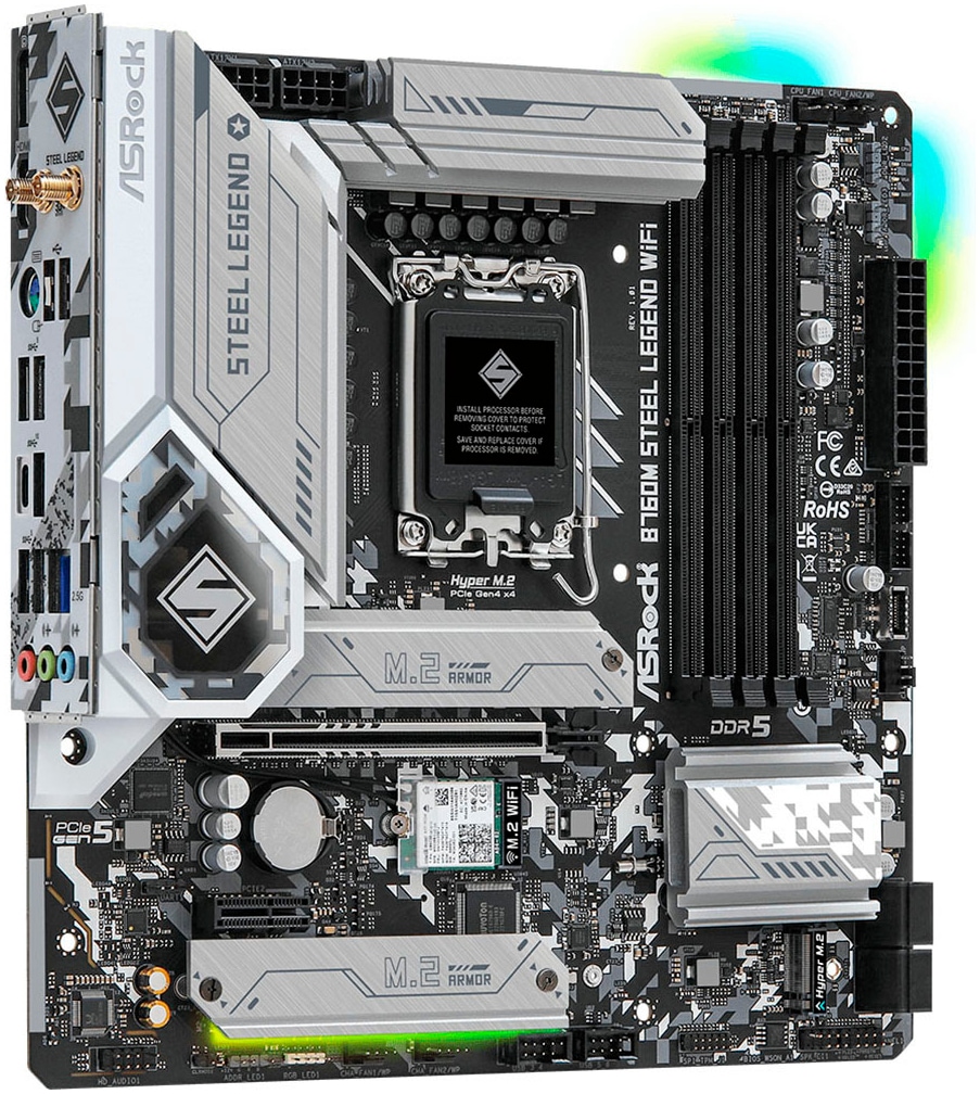 Asrock Mainboard »B760M Steel Legend WiFi«