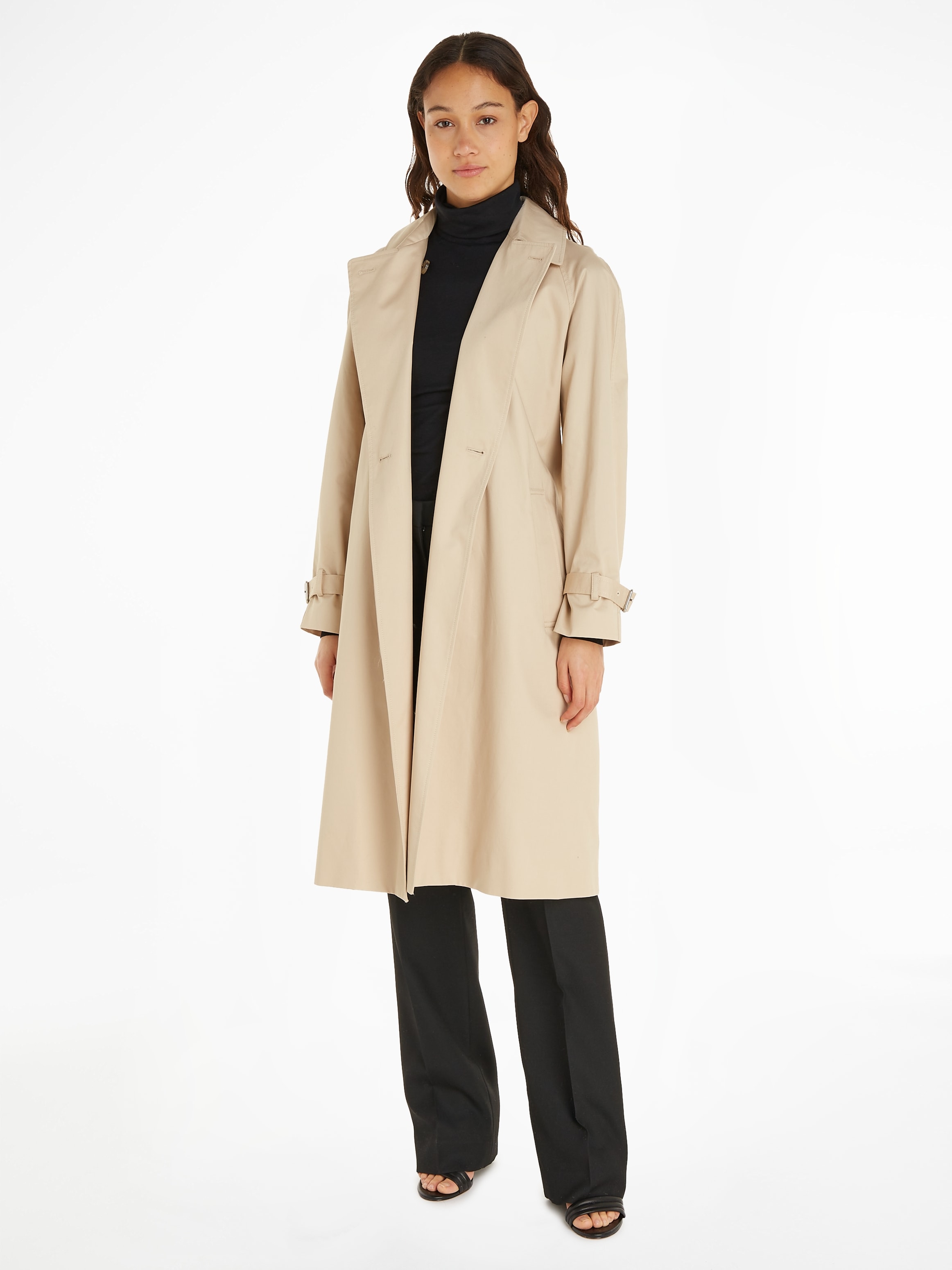 Outdoorjacke »ESSENTIAL TRENCH COAT«, (Set, 2 St., mit Gürtel), mit Gürtel