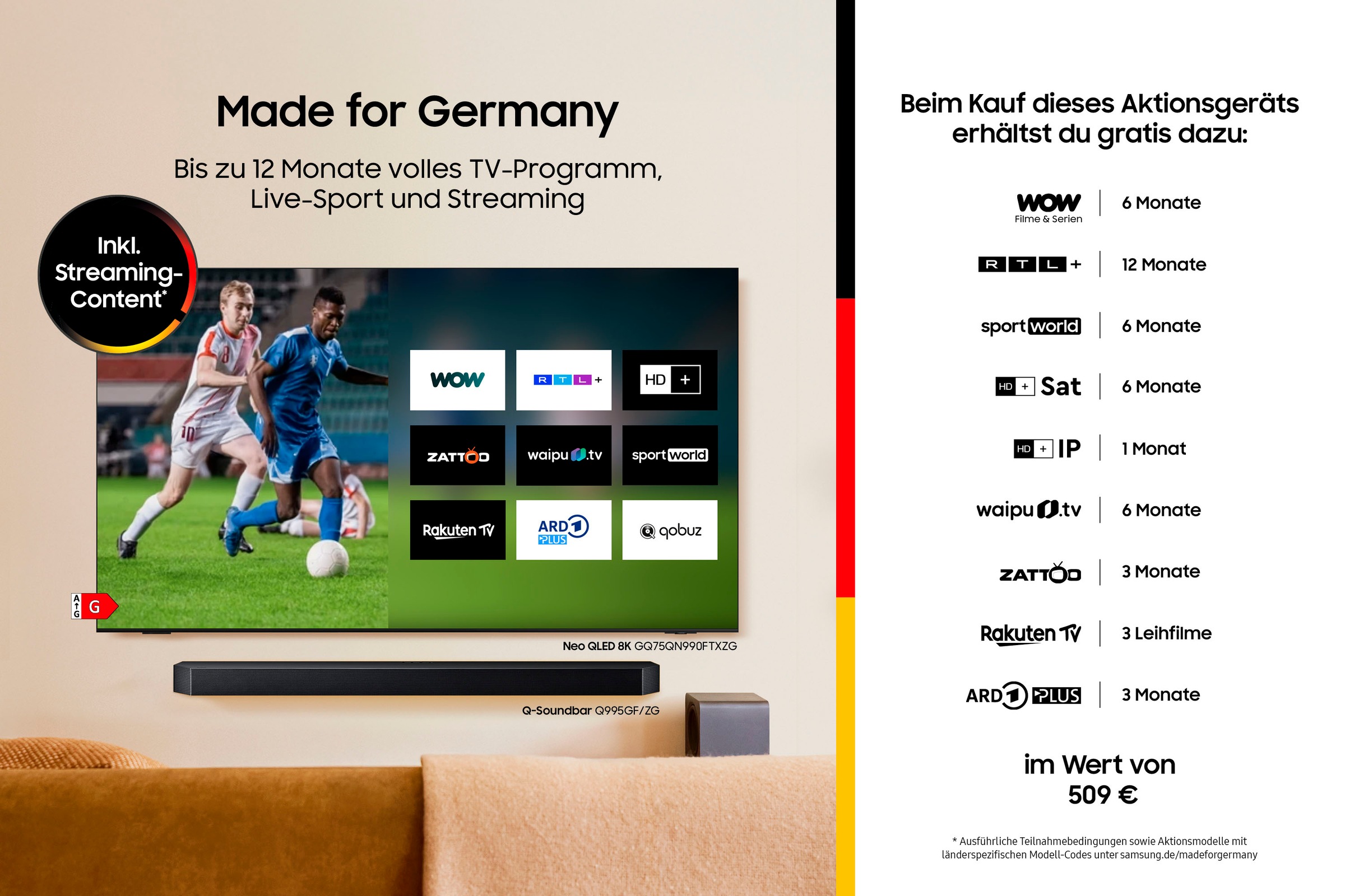 Samsung QLED-Fernseher »GQ65LS03FAU« 163 cm/65 ″ Smart-TV The Frame, Mattes Display, Art Mode, Austauschbare Rahmen, Dolby Atmos