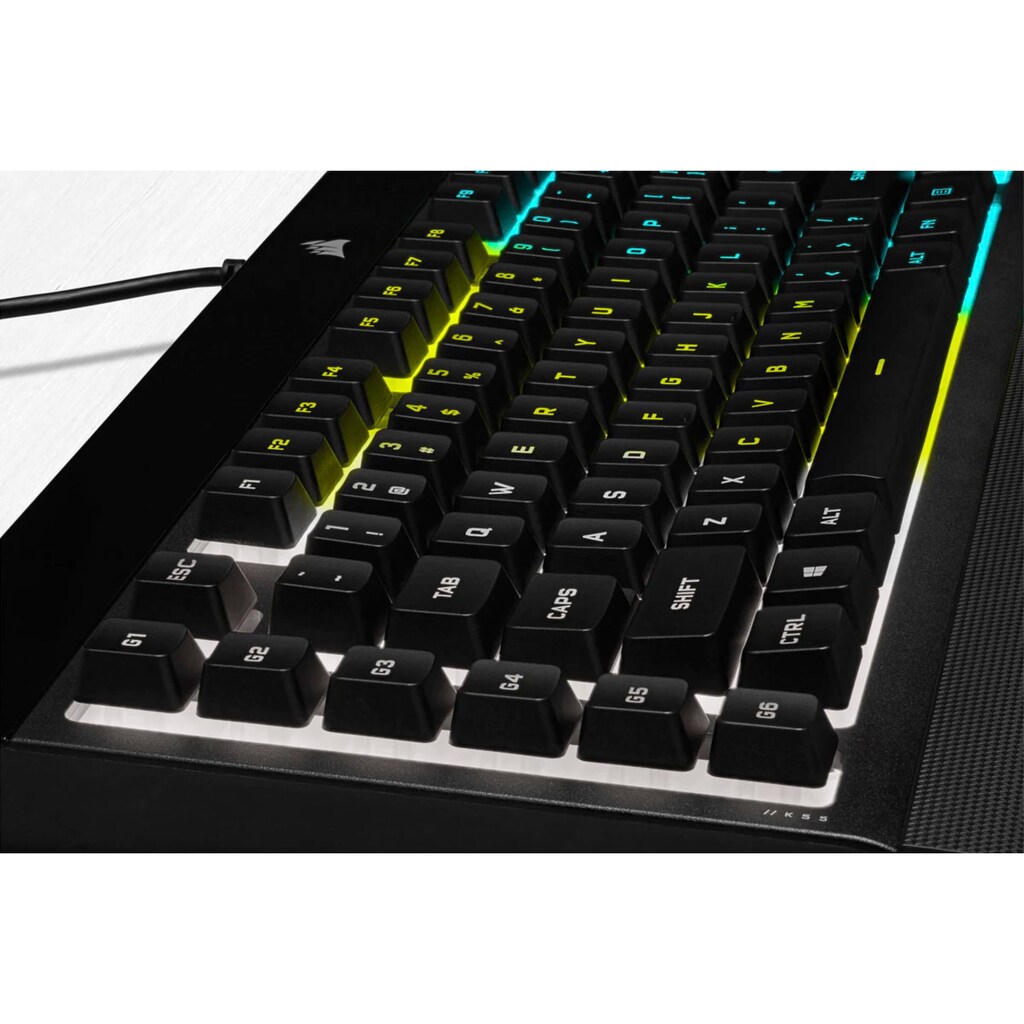 Corsair Gaming-Tastatur »K55 RGB PRO«, (Ziffernblock-USB-Anschluss-Fn-Tasten)