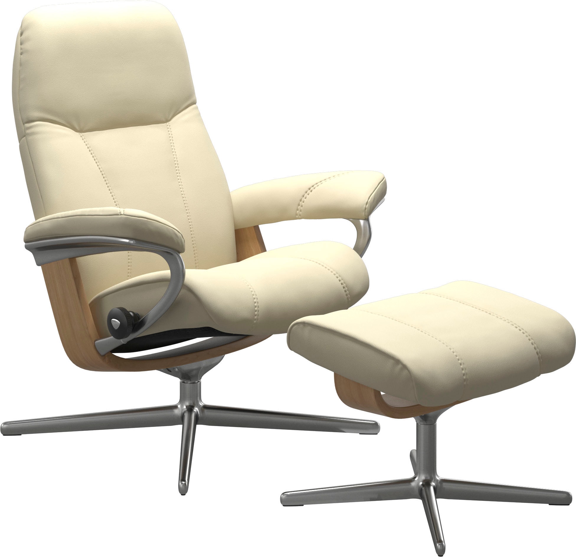 Stressless® Relaxsessel »Consul«, mit Cross Base, Größe S, M & L, Holzakzent Eiche