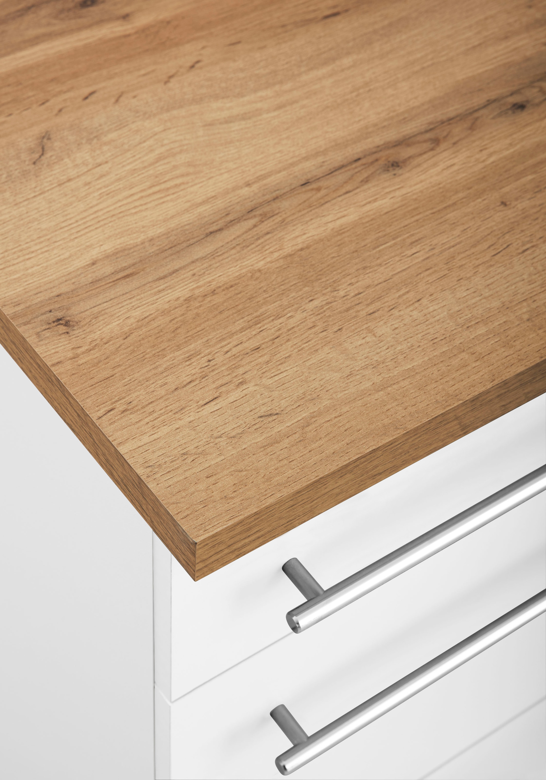 KOCHSTATION Küchenzeile »KS-Samos« Breite 270 cm, wahlweise mit E-Geräten, mit Arbeitsplatte