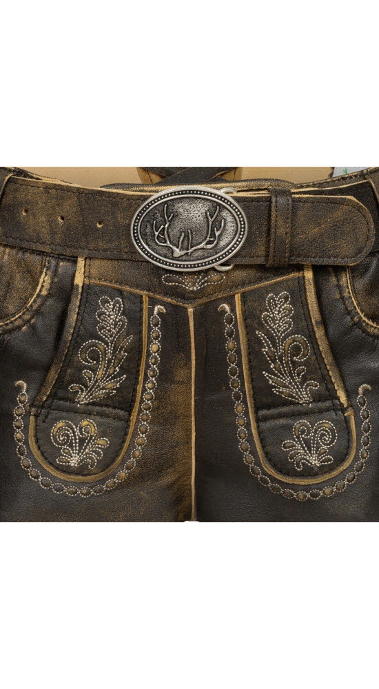 Nübler Trachtenlederhose »Lederhose Hotpant Zelda«