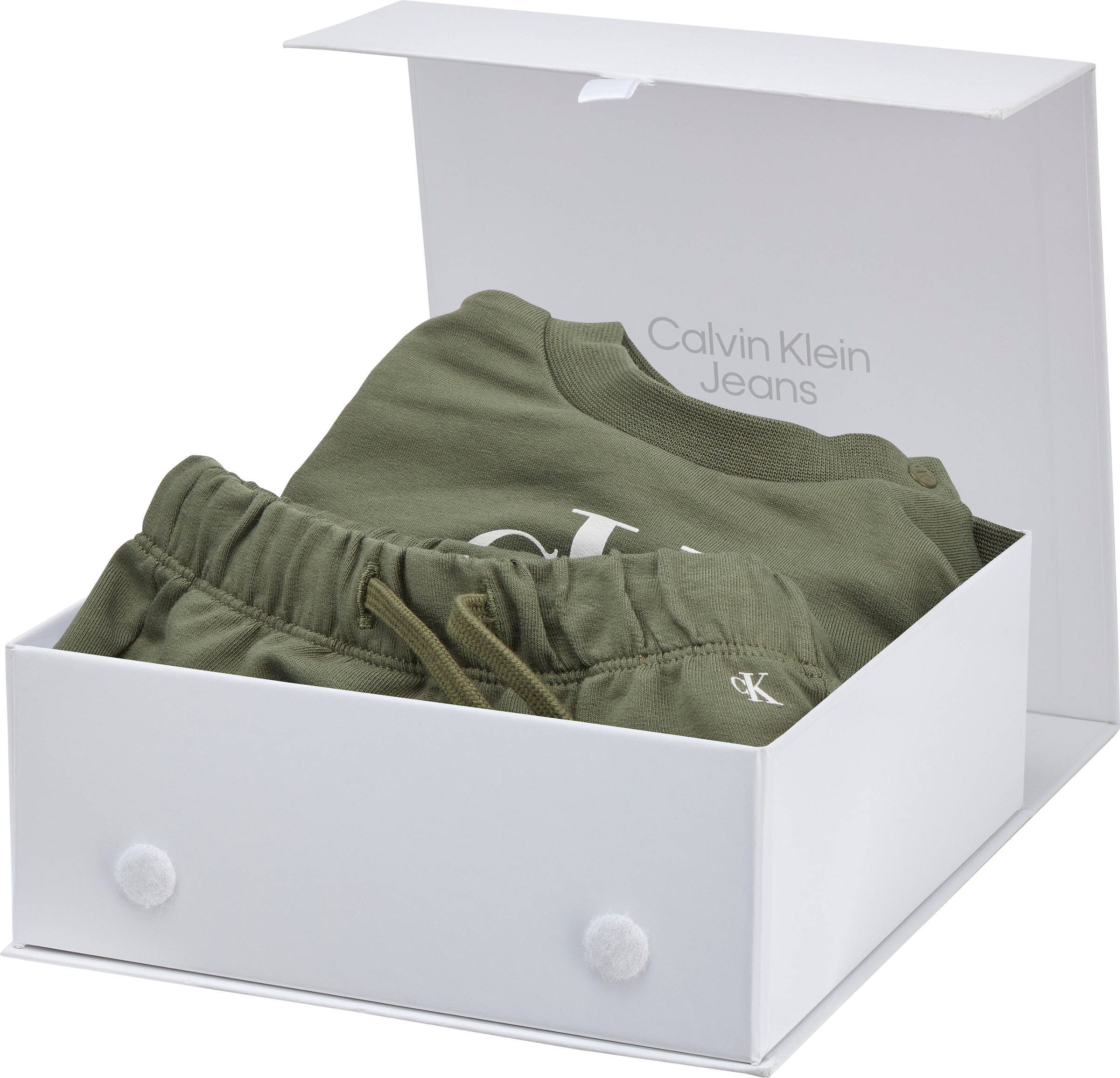 Calvin Klein Jeans Shirt & Hose »MONOGRAM CN SWEATSHIRT SET«, für Babys bis 2 Jahre