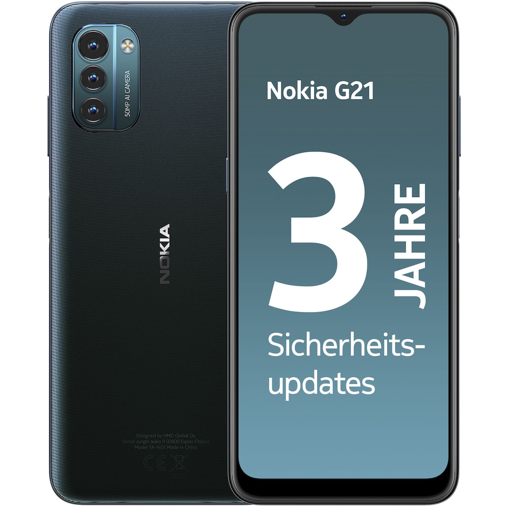 Nokia Smartphone »Prokids Phone – G21«, Nordic Blue, 16,5 cm/6,5 Zoll, 64 GB Speicherplatz, 50 MP Kamera