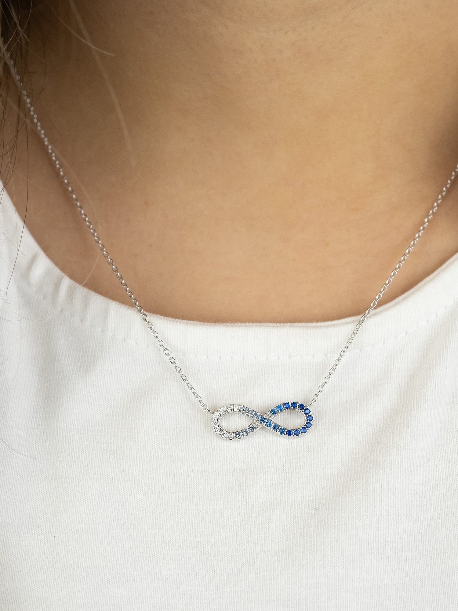 Engelsrufer Kette mit Anhänger »Yin Yang Infinity Ocean Shade« Made in Germany - mit Zirkonia (synth.)