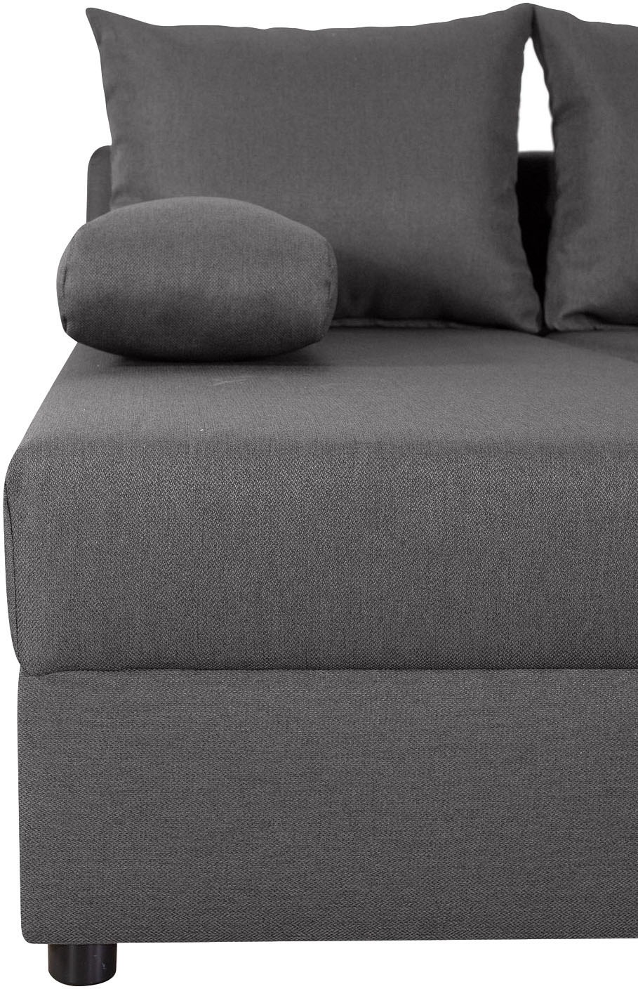 COLLECTION AB Wohnlandschaft »Pico U-Form, Breite 220, mit Schlaffunktion, Bettkasten & Zierkissen«, Wohnlandschaft,2 X Ottomane,Polyätherschaum Polsterung
