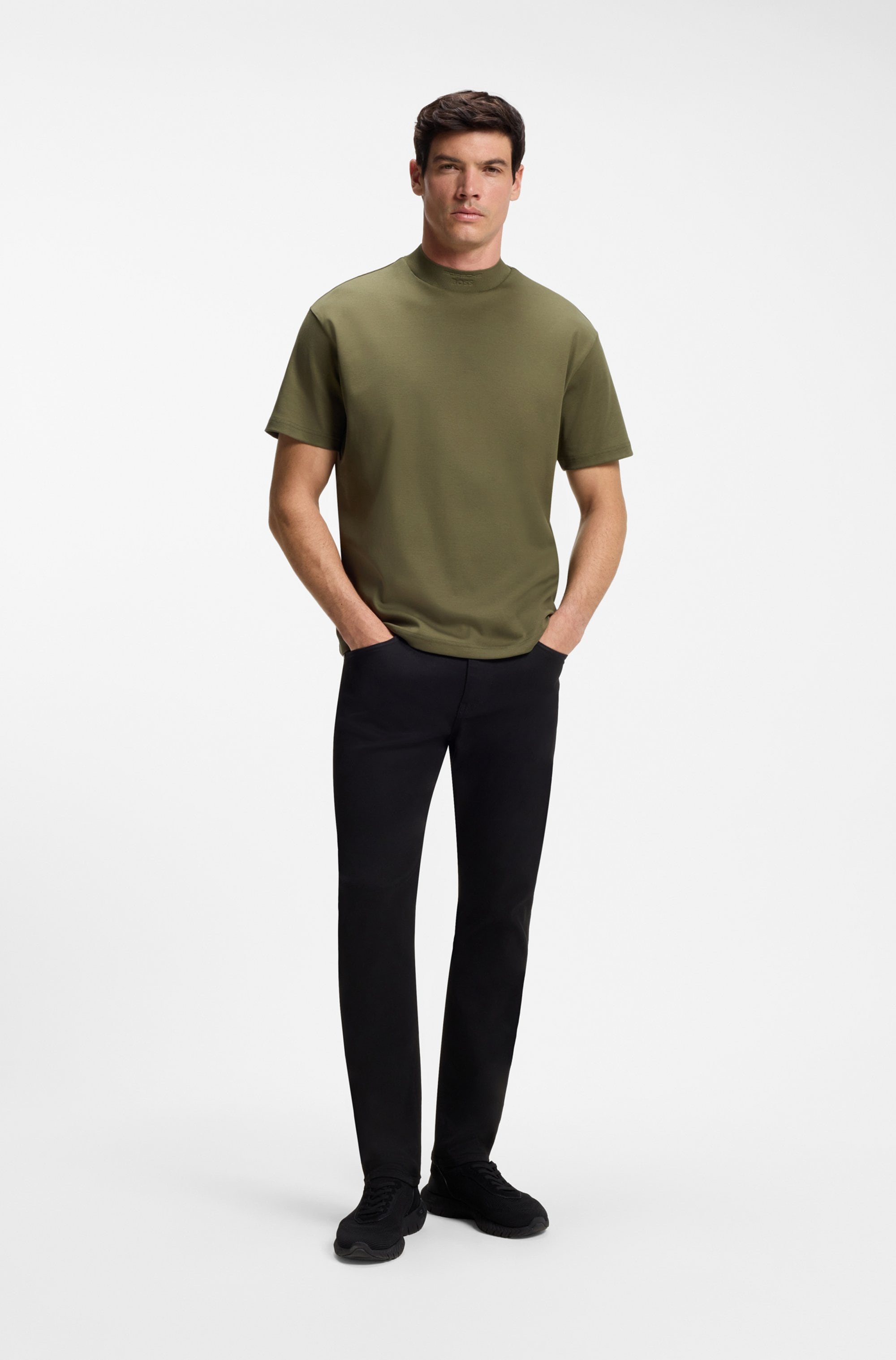 BOSS GREEN Stehkragenshirt »Porsche Spirit 70 Capsule Collection« Premium Herrenmode Limited