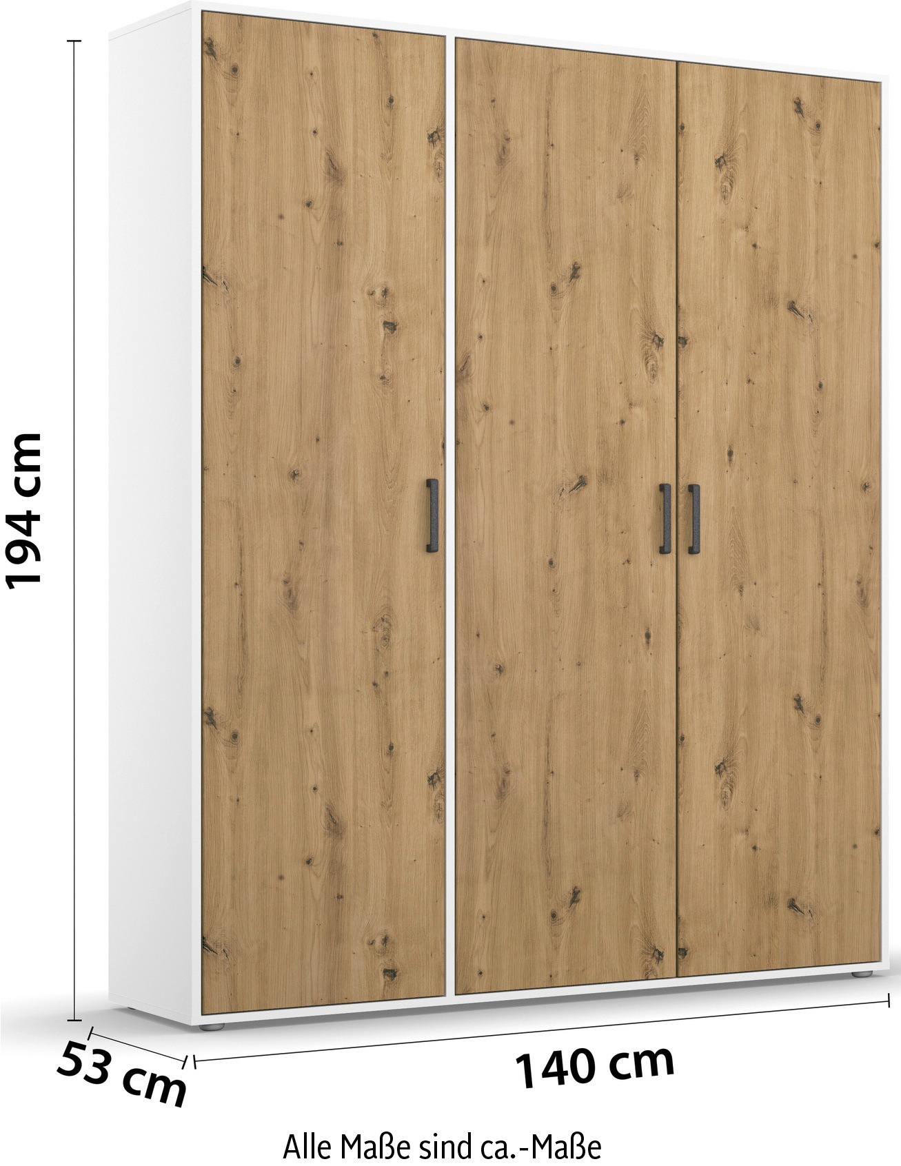 rauch Kleiderschrank »VOYAGER Garderobe Wäscheschrank TOPSELLER Schlafzimmer«, (in 3 verschiedenen Ausstattungen BASIC/CLASSIC/PREMIUM), Schrank mit modernen Griffen in viel Stauraum MADE IN GERMANY