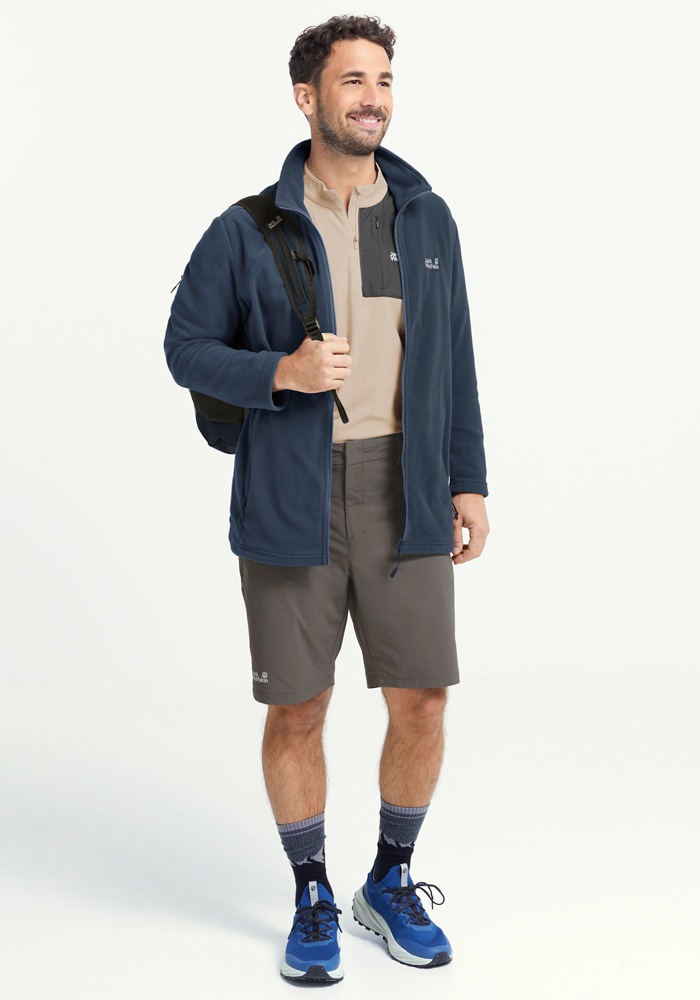 Jack Wolfskin Fleecejacke »TAUNUS 100 FZ M« Winddicht, atmungsaktiv, Übergangsjacke