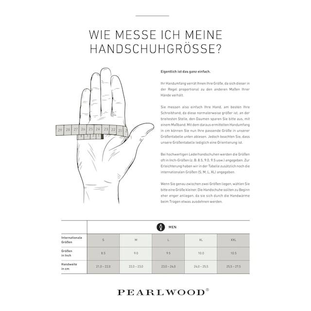 PEARLWOOD Lederhandschuhe »Luke«, Atmungsaktiv, Wärmeregulierend, Wind -  und Wasserabweisend online bestellen | UNIVERSAL