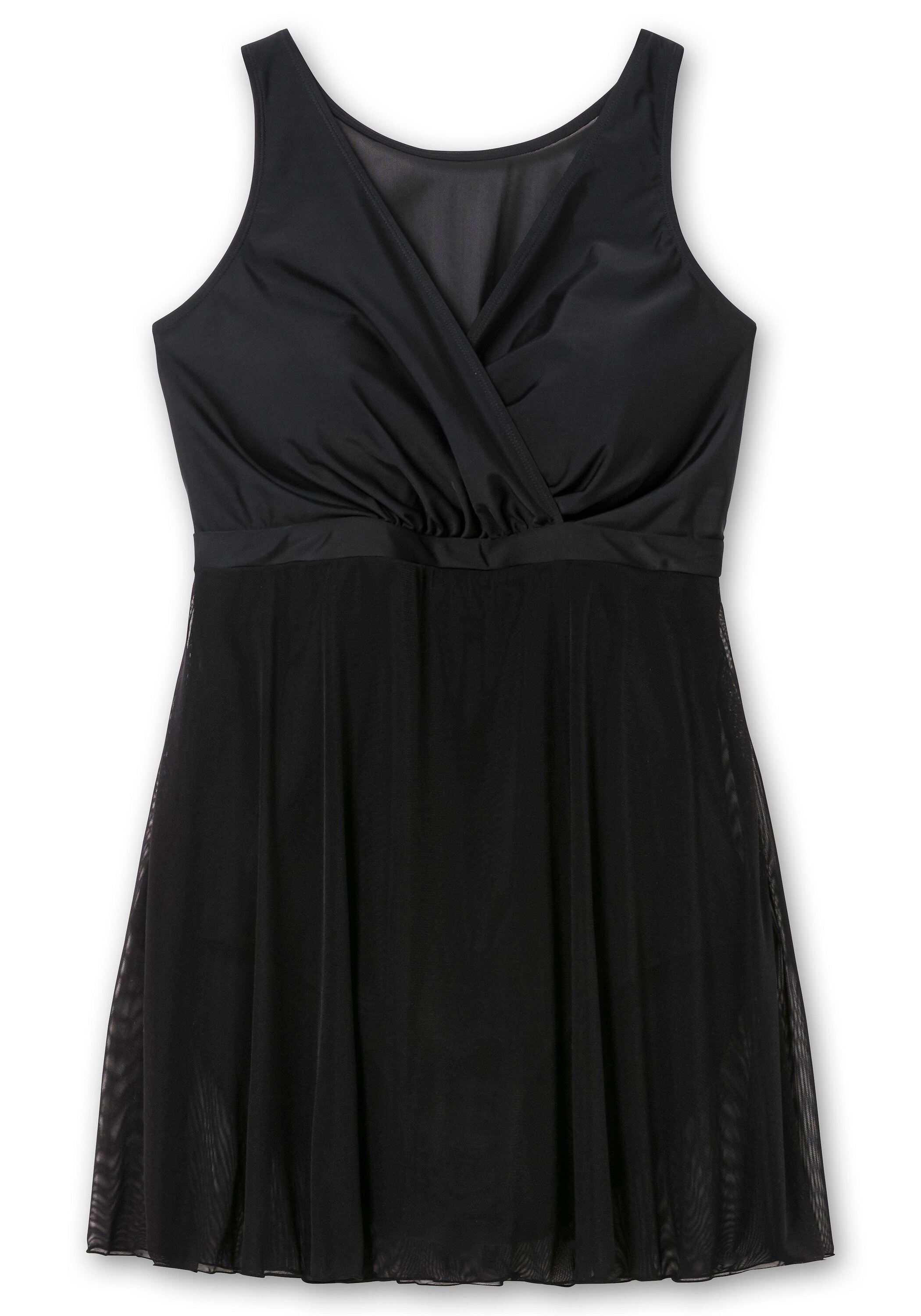 Sheego Badekleid »Badekleid mit Mesh-Rock und intergrierter Hose«