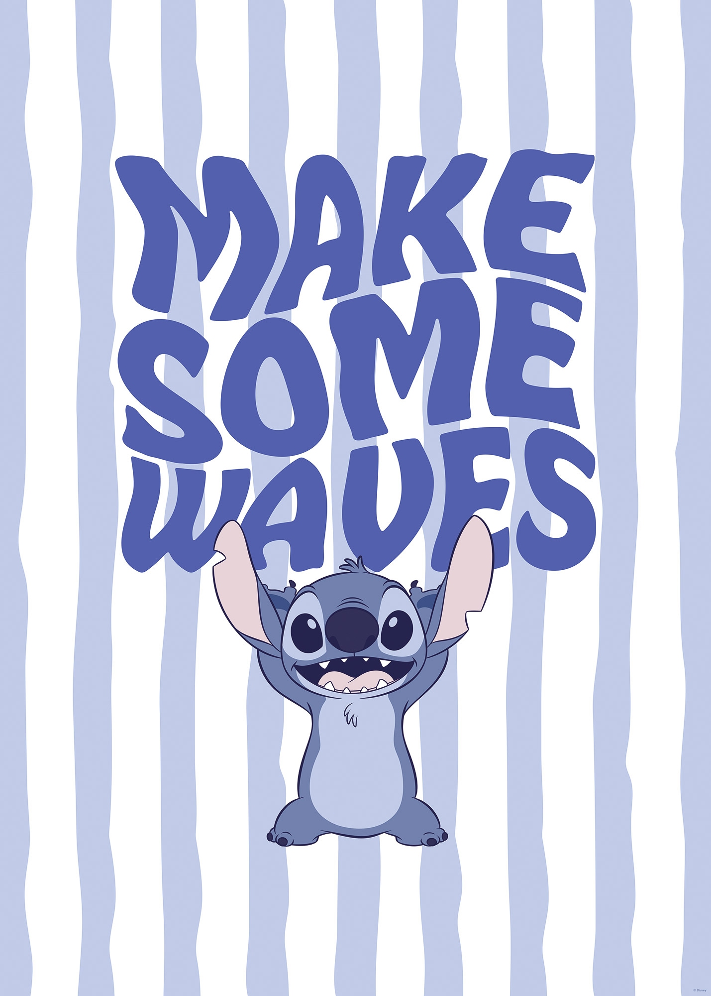 Komar Wandbild »Disney Lilo and Stitch Make Some Waves«, Disney, (Set, 1 St.), 50 x 70 cm (Breite x Höhe) - Kinderzimmer, Dekoration