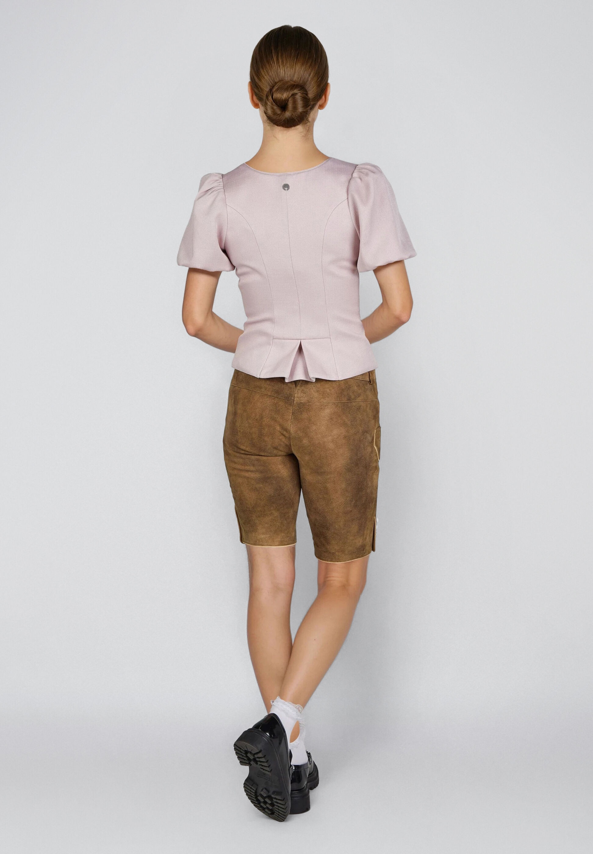 Spieth & Wensky Lederhose »Fabiola«  detailreiche Stickereien an Latz und Bein