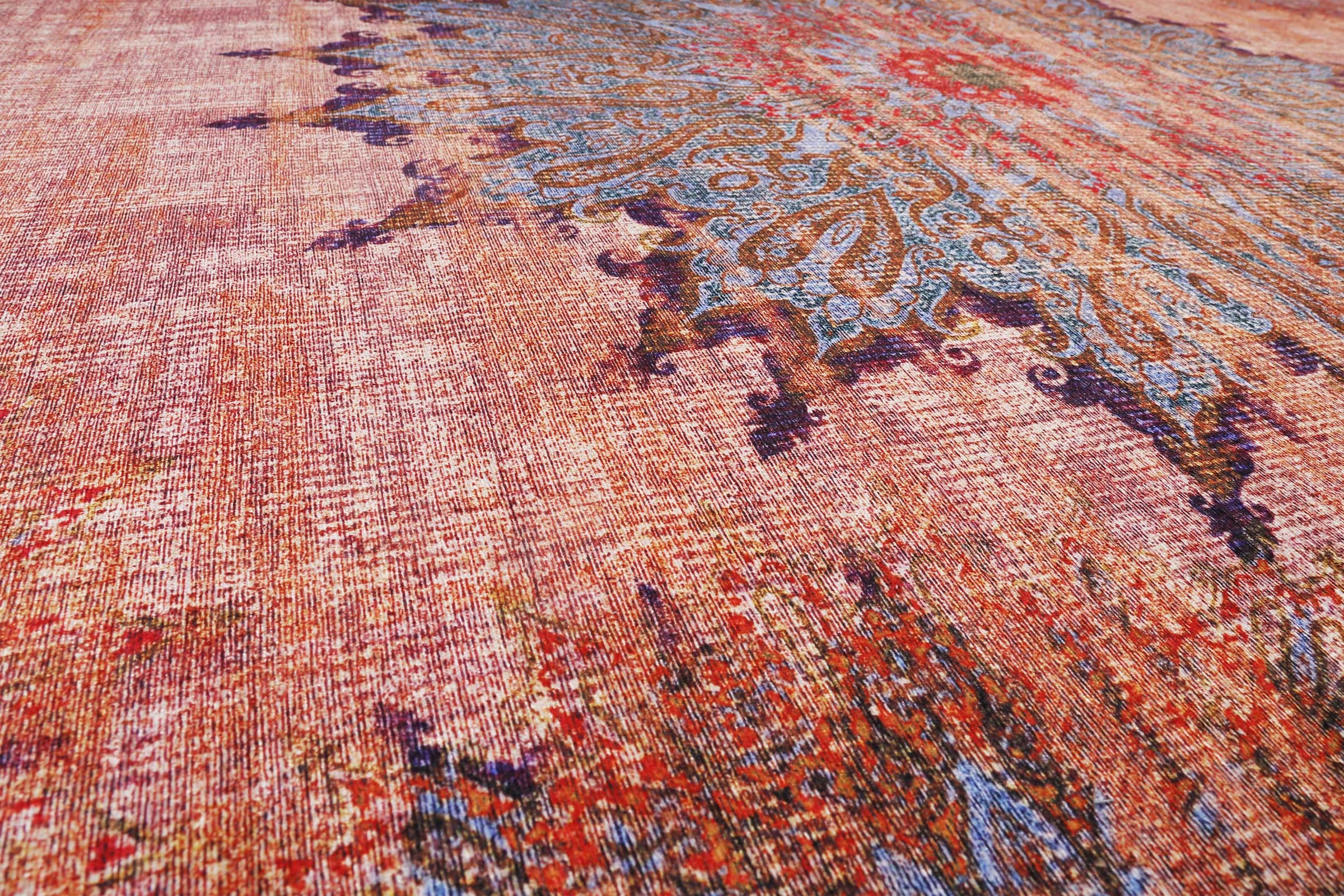 Wecon home Teppich »Rooftop« rechteckig 6 mm Höhe Vintage, Baumwolle, Kurzflor, Wohnzimmer, Schlafzimmer, Orient