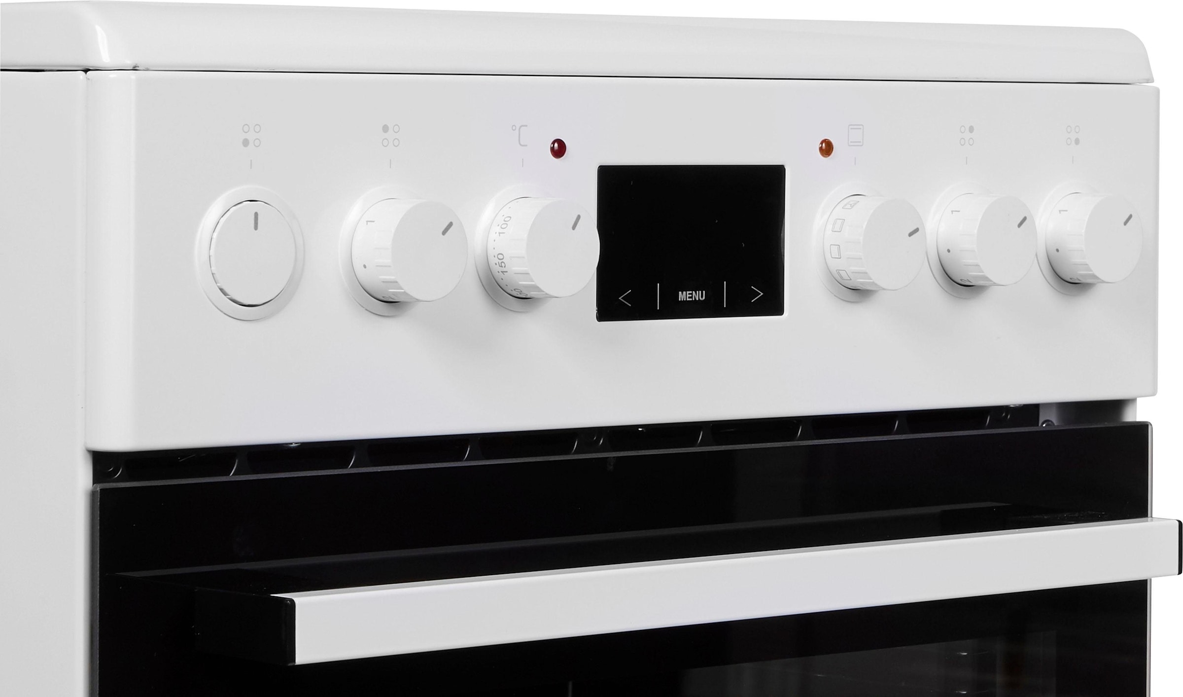 Amica Elektro-Standherd »SHC 903 001 W«, mit 1-fach-Teleskopauszug, Simple Steam Reinigungsfunktion
