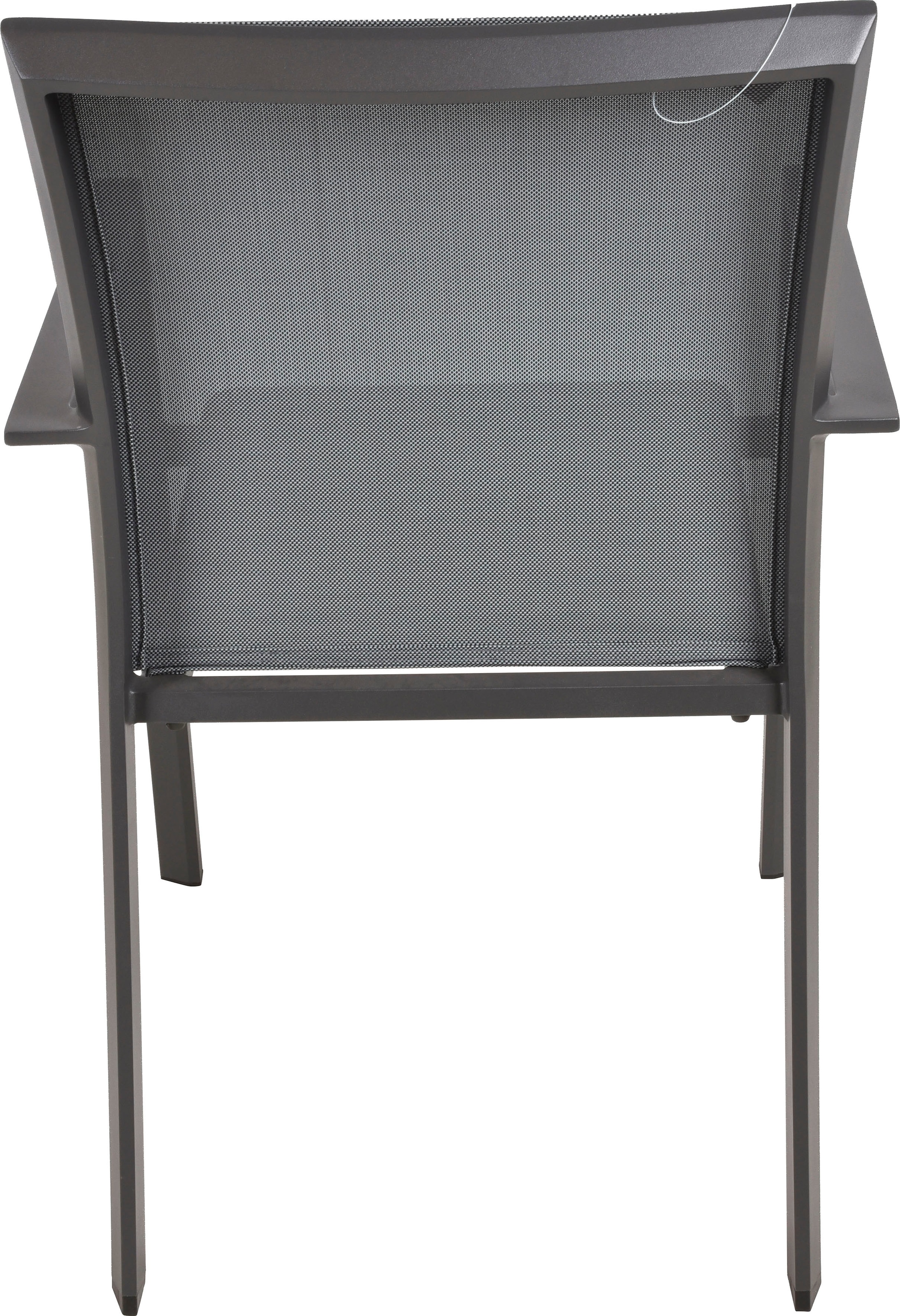 Garden Pleasure Garten-Essgruppe »NEREA«, (7 tlg., 1x Ausziehtisch, 6x Stapelstuhl), ausziehbarer Tisch, Stühle stapelbar, geeignet für 6 Personen