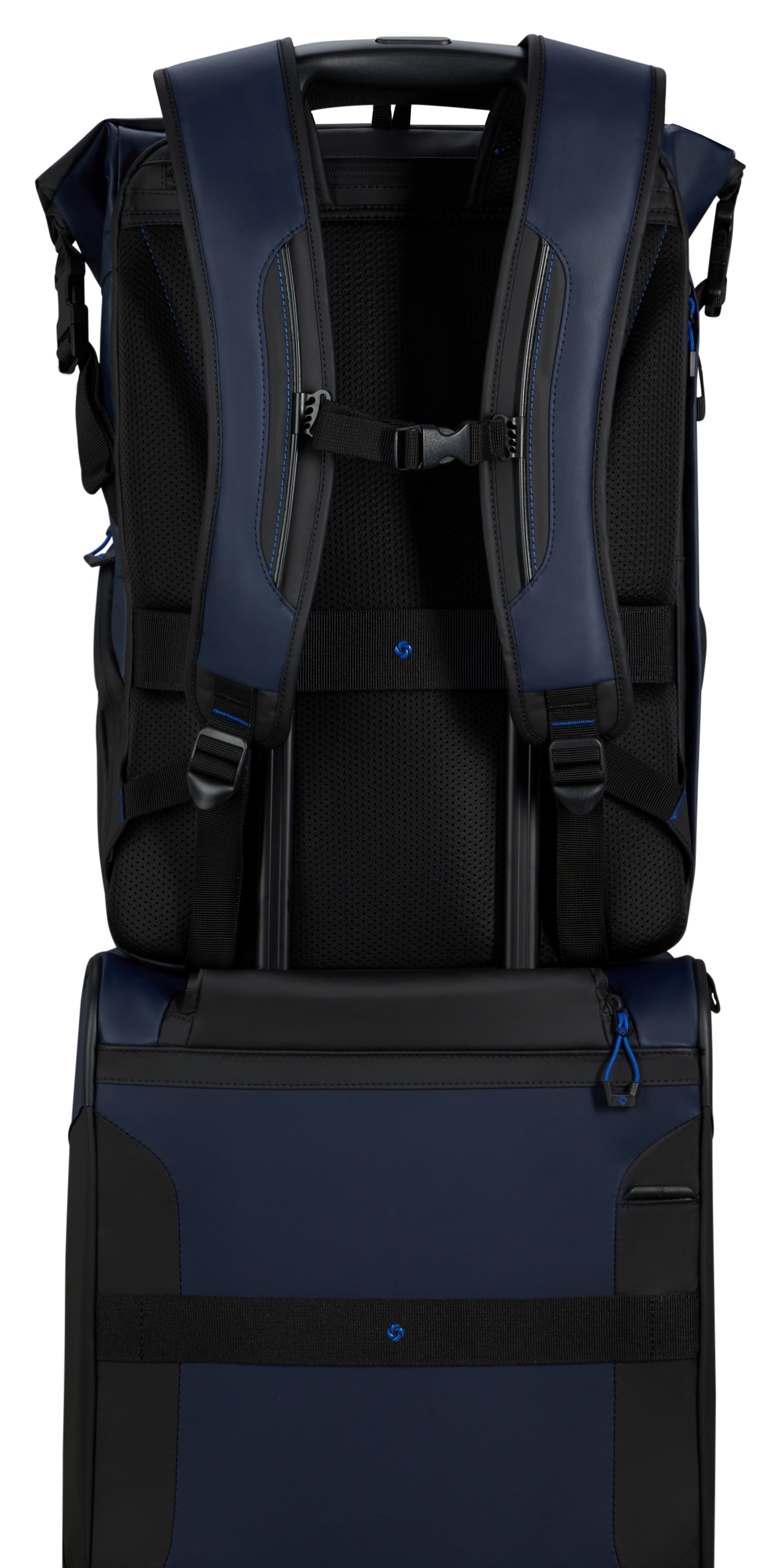 Samsonite Reiserucksack »ECODIVER L«, Freizeitrucksack Laptoprucksack Trolleyaufstecksystem Rolltop Backpack