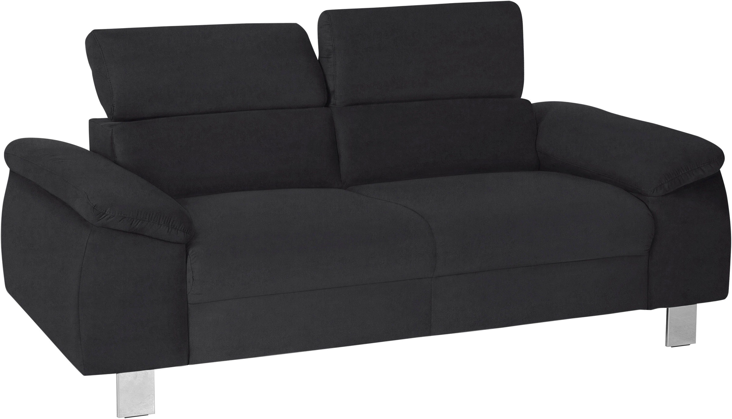 COTTA Polstergarnitur »Komaris«, (Set), Set bestehend aus: 2-Sitzer mit Kopfteilverstellung & Hocker