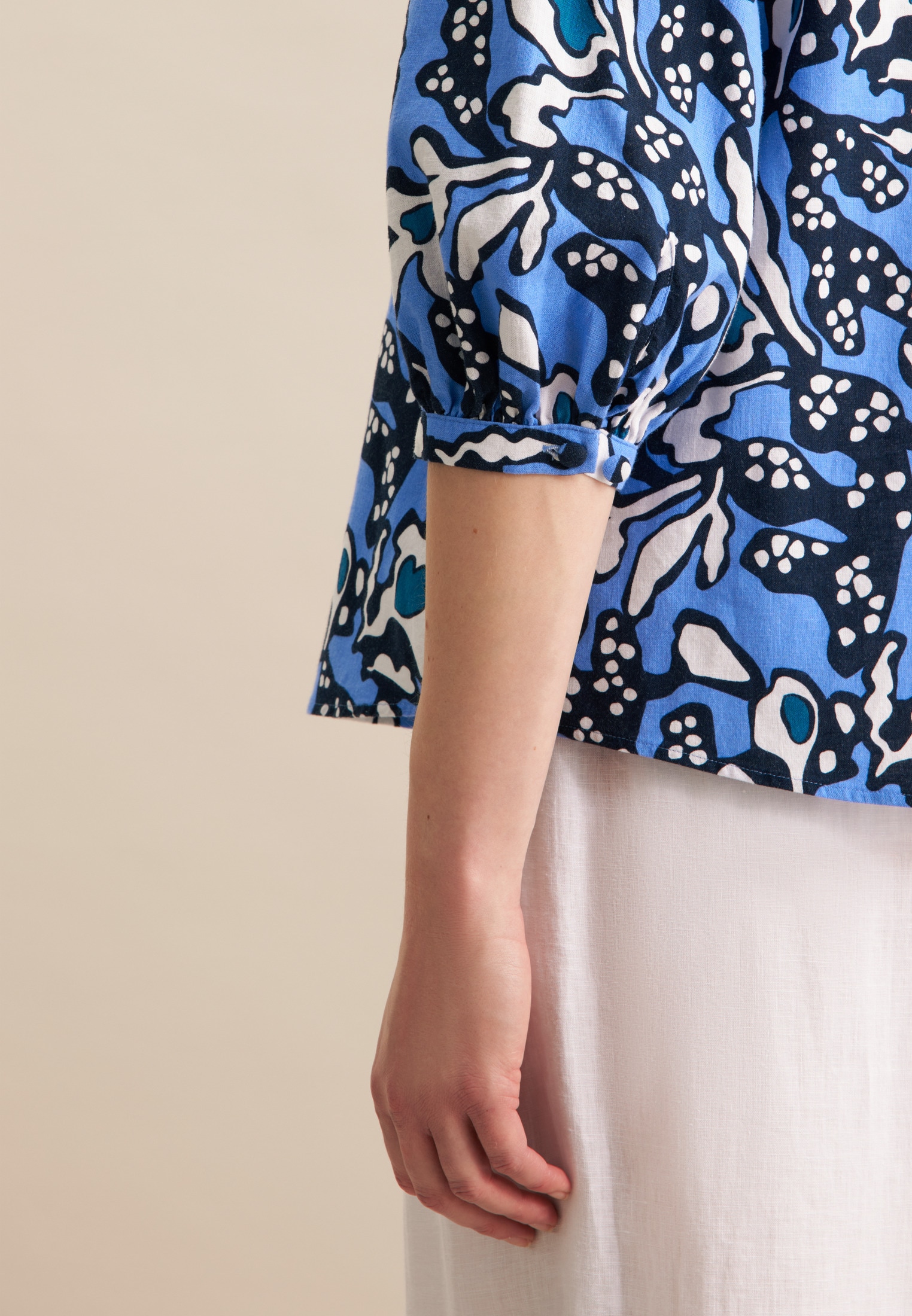 seidensticker Klassische Bluse »Schwarze Rose«, Tunika Druck
