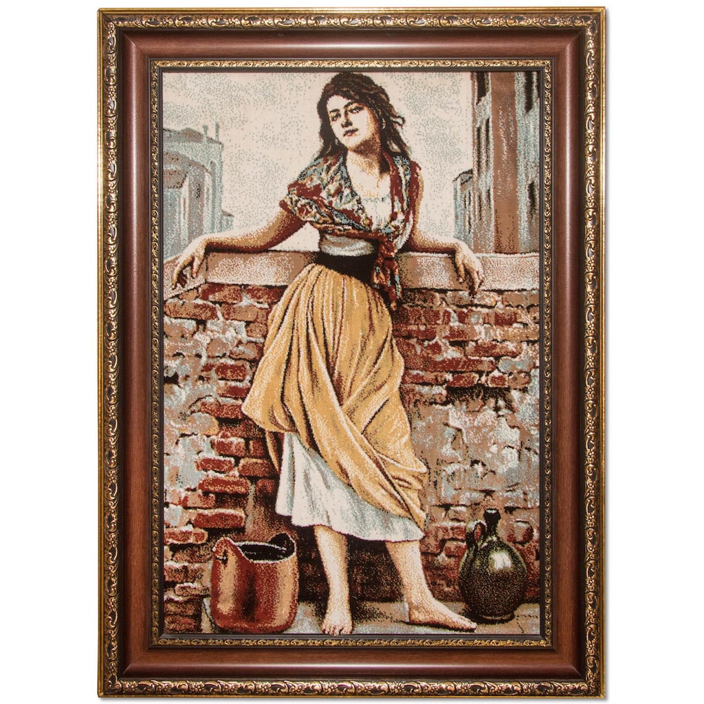 morgenland Wandteppich »Bild-Teppich Figurativ 85 x 60 cm«, rechteckig, besonders weich durch Microfaser