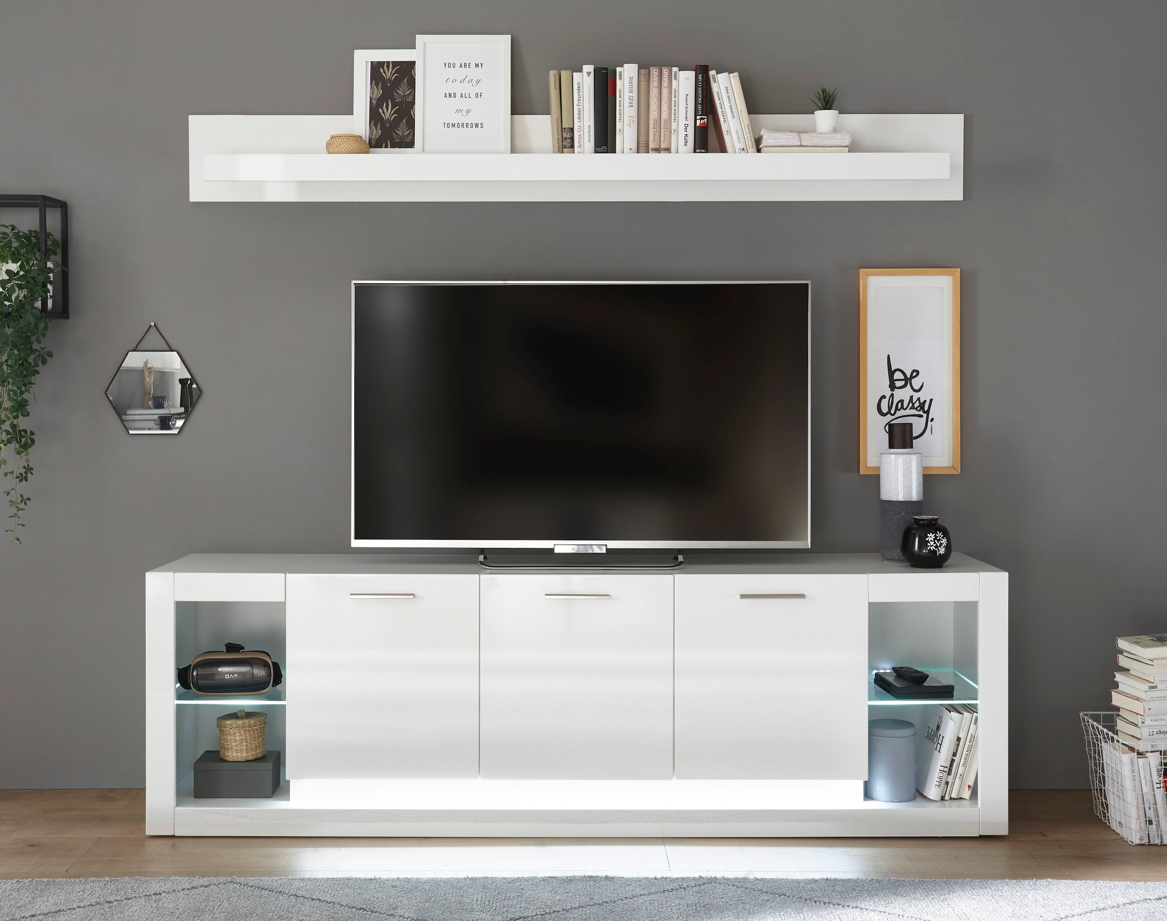 Home affaire Lowboard "MERAN" Breite ca. 198 cm
