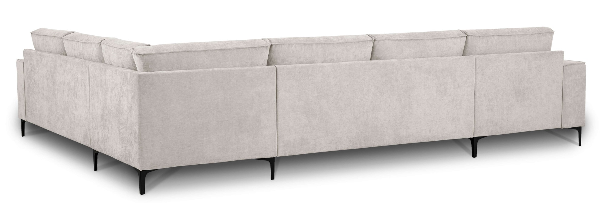 OTTO home Wohnlandschaft »OLAND U-Form, XXL, B: 342 cm, Skandi-Design« Skandi-Design in Struktur, Flachgewebe, Luxus-Microfaser, Boucle