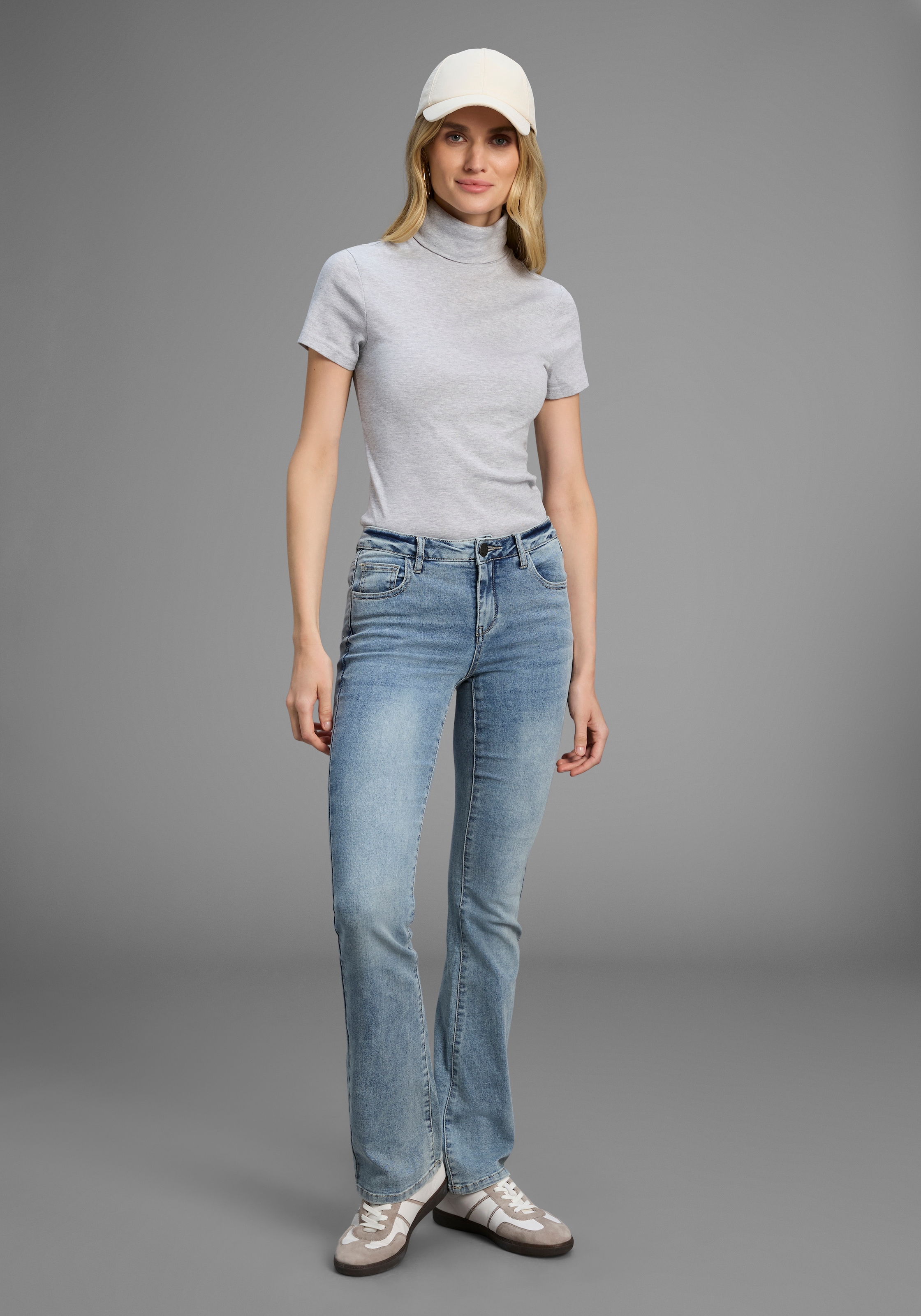 Flashlights Rollkragenshirt Packung, 2er-Pack, 2 Stk. eng geschnitten,  aus elastischem Material,  im 2er-Pack