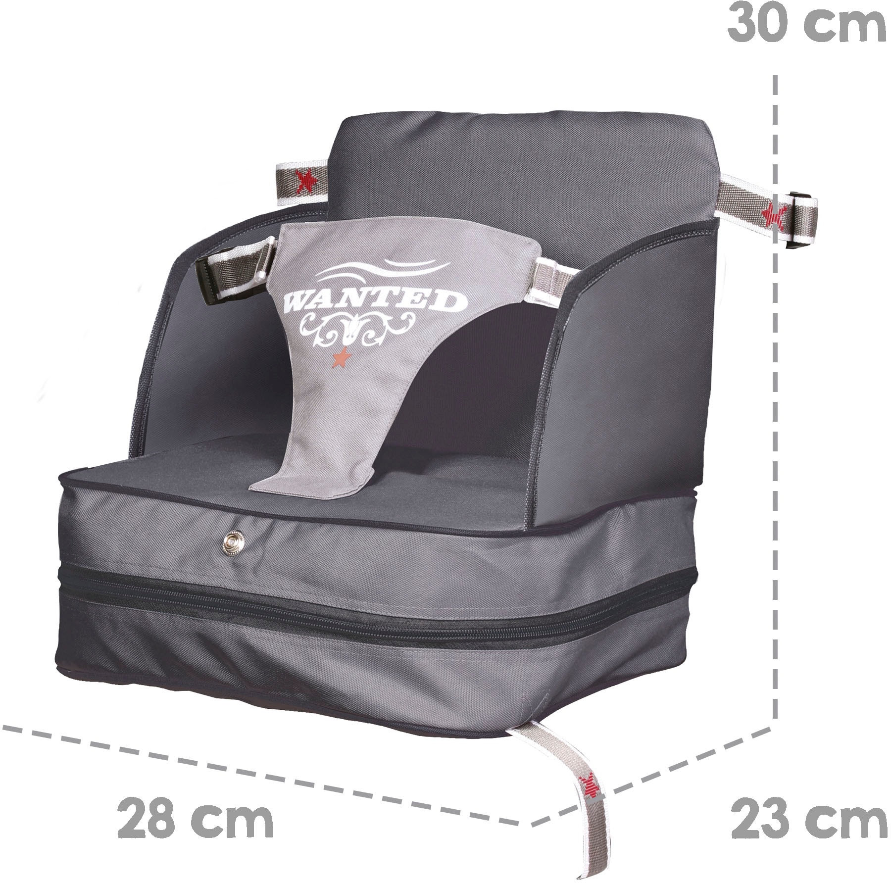 roba® Tischsitz »Boostersitz, Rock Star Baby«, Sitzerhöhung für daheim und unterwegs