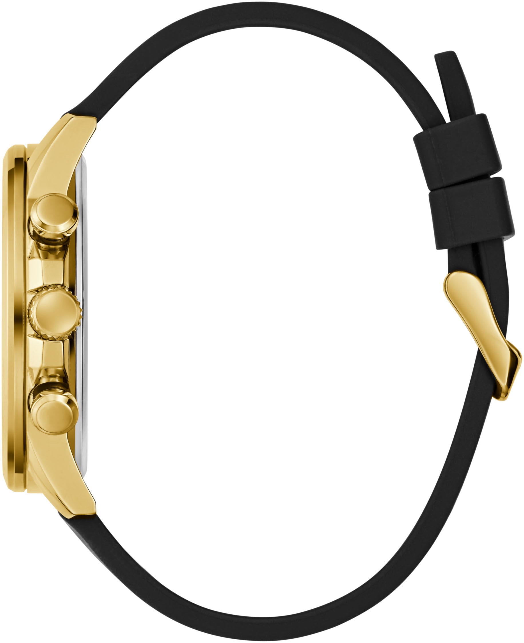 Guess Multifunktionsuhr »WALKER« Quarzuhr, Armbanduhr, Herrenuhr, Datum, Wochentag, Silikonarmband