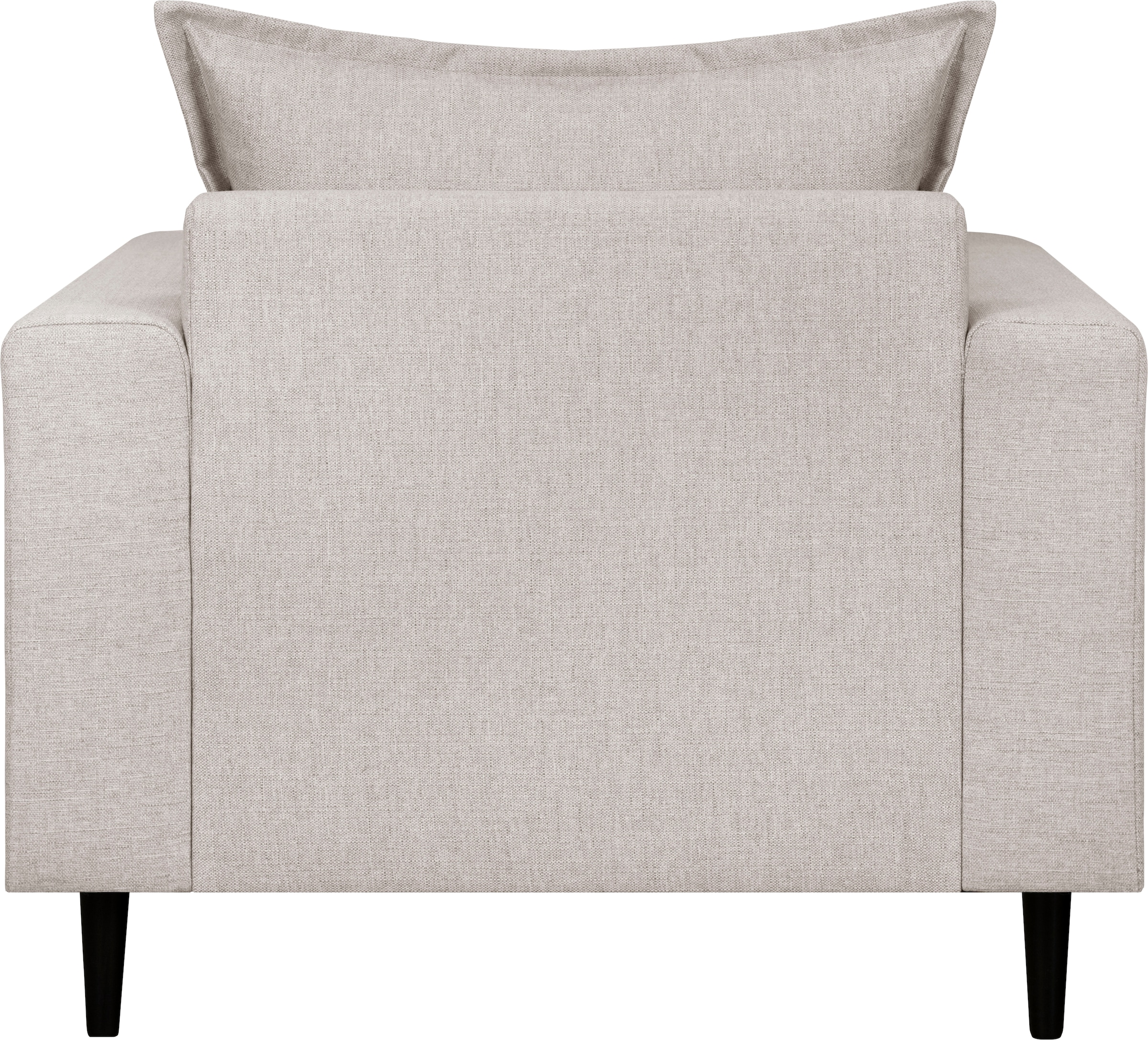 Home affaire Sessel »VEYRAS Loungesessel, Maße B/T/H: 95/84/76 cm«, mit Wellenunterfederung, incl. Kissen
