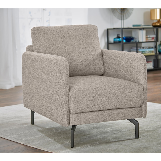 hülsta sofa Sessel »hs.450«, Armlehne sehr schmal, Breite 70 cm, Alugussfuß  Umbragrau auf Rechnung kaufen