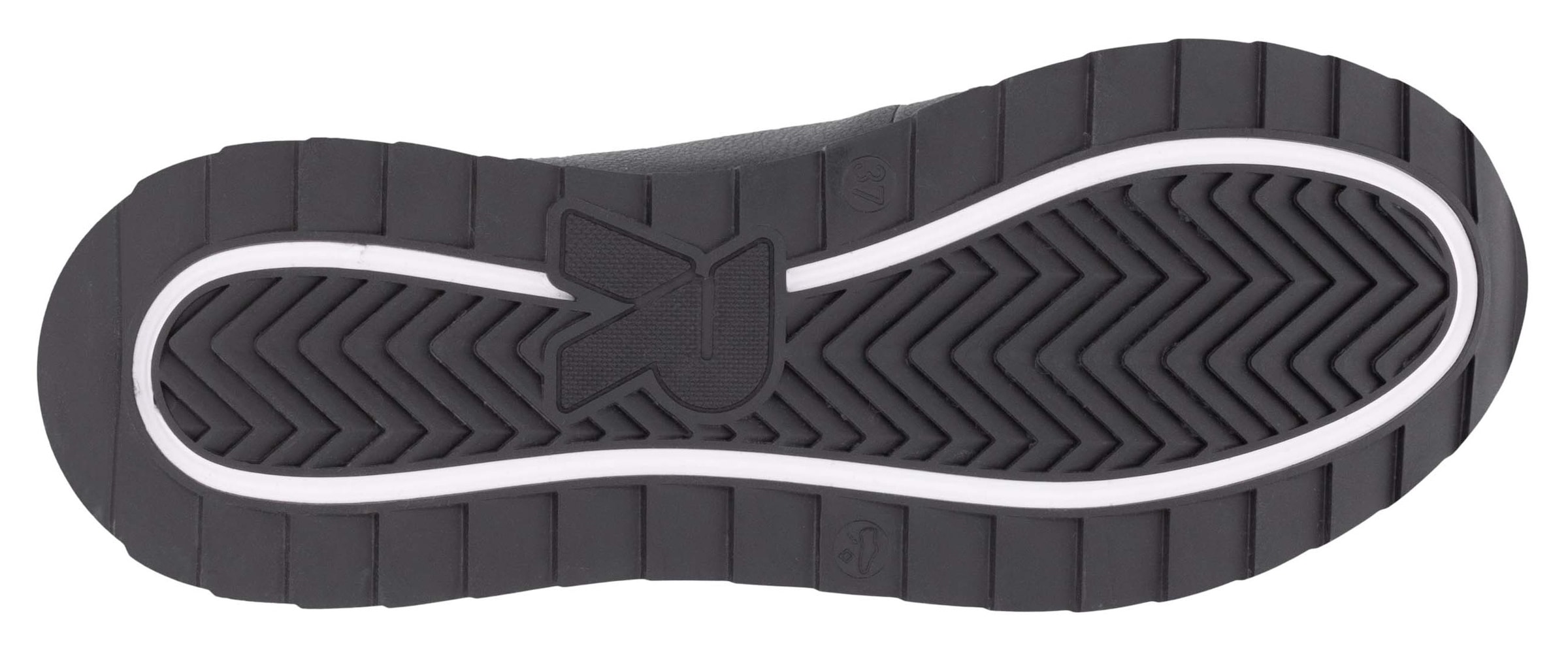 RIEKER Sport Plateausneaker, Freizeitschuh, Halbschuh, Schürschuh in schmaler Form