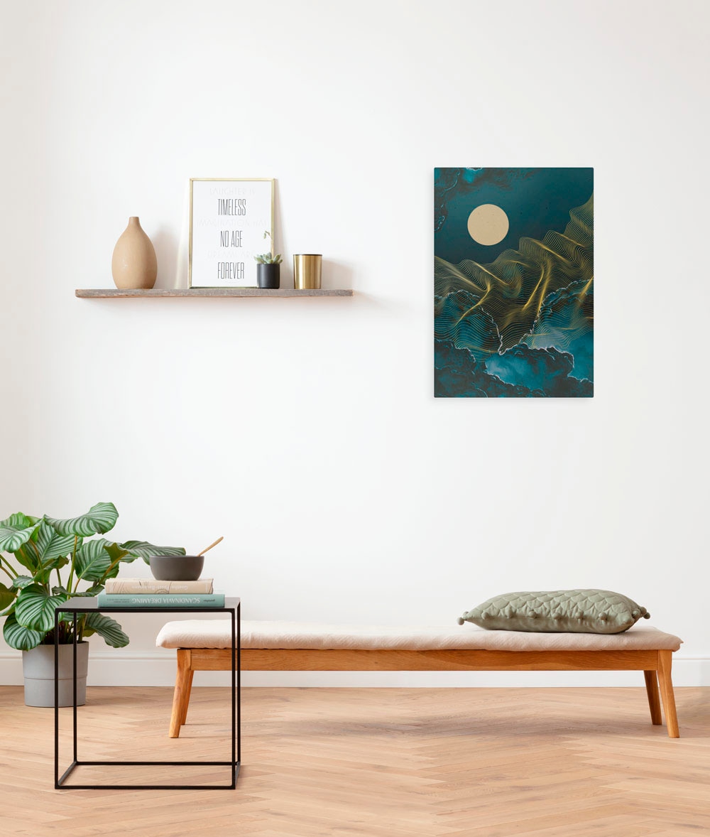 Komar Leinwandbild »Moon Waves«, (1 St.), 40x60 cm (Breite x Höhe),  Keilrahmenbild online kaufen | mit 3 Jahren XXL Garantie | Poster